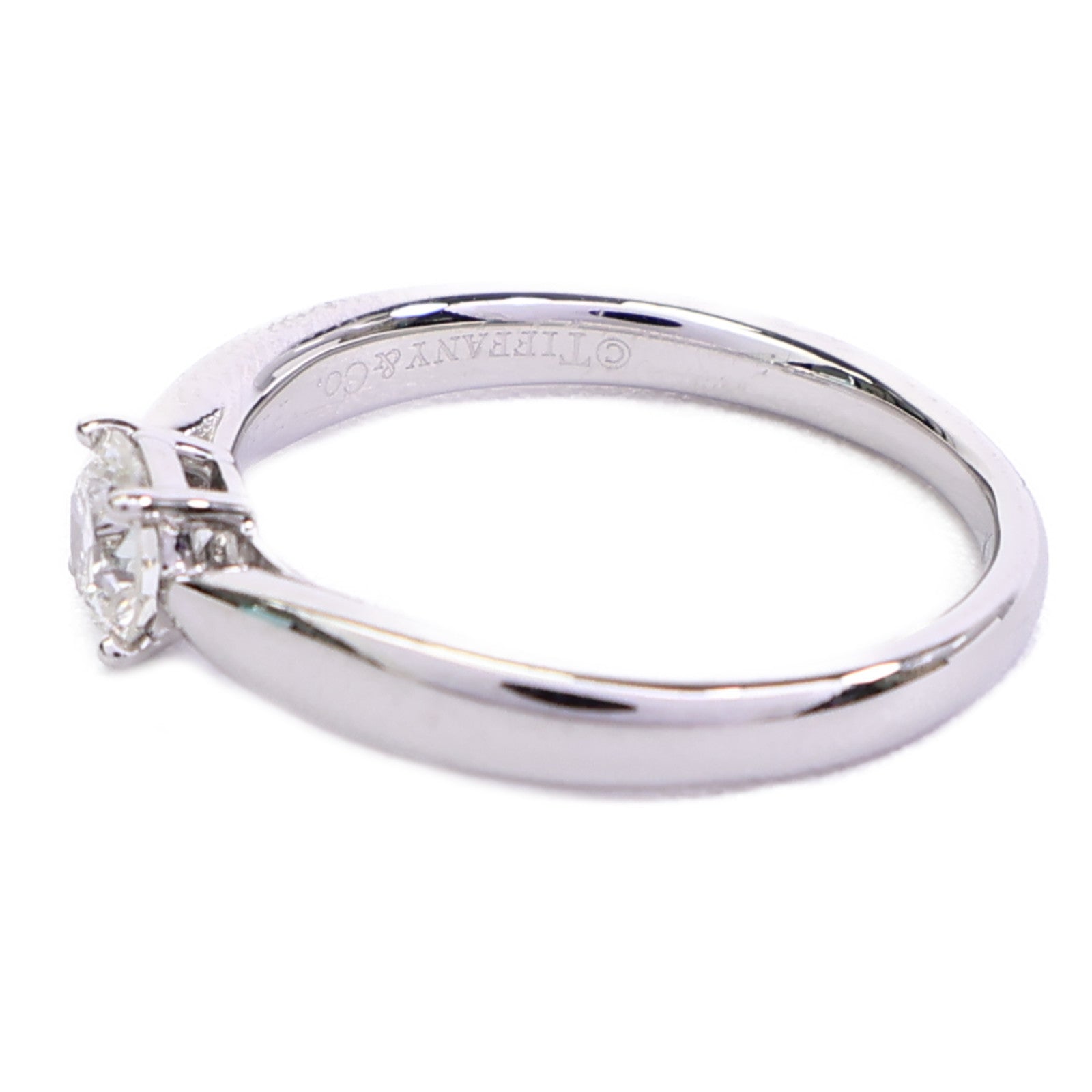 TIFFANY＆CO PT950白金Diamond Ring鑽石戒指