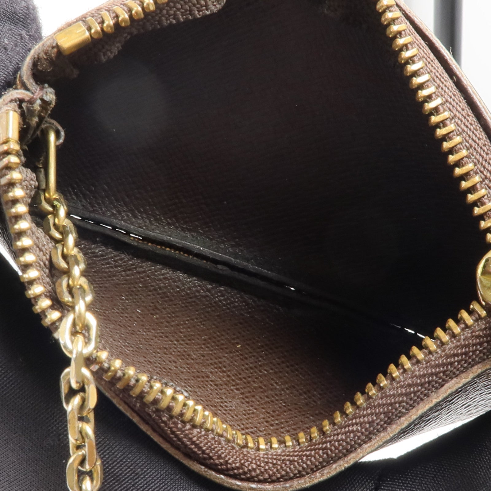LOUIS VUITTON Damier Pochette Cles零錢包