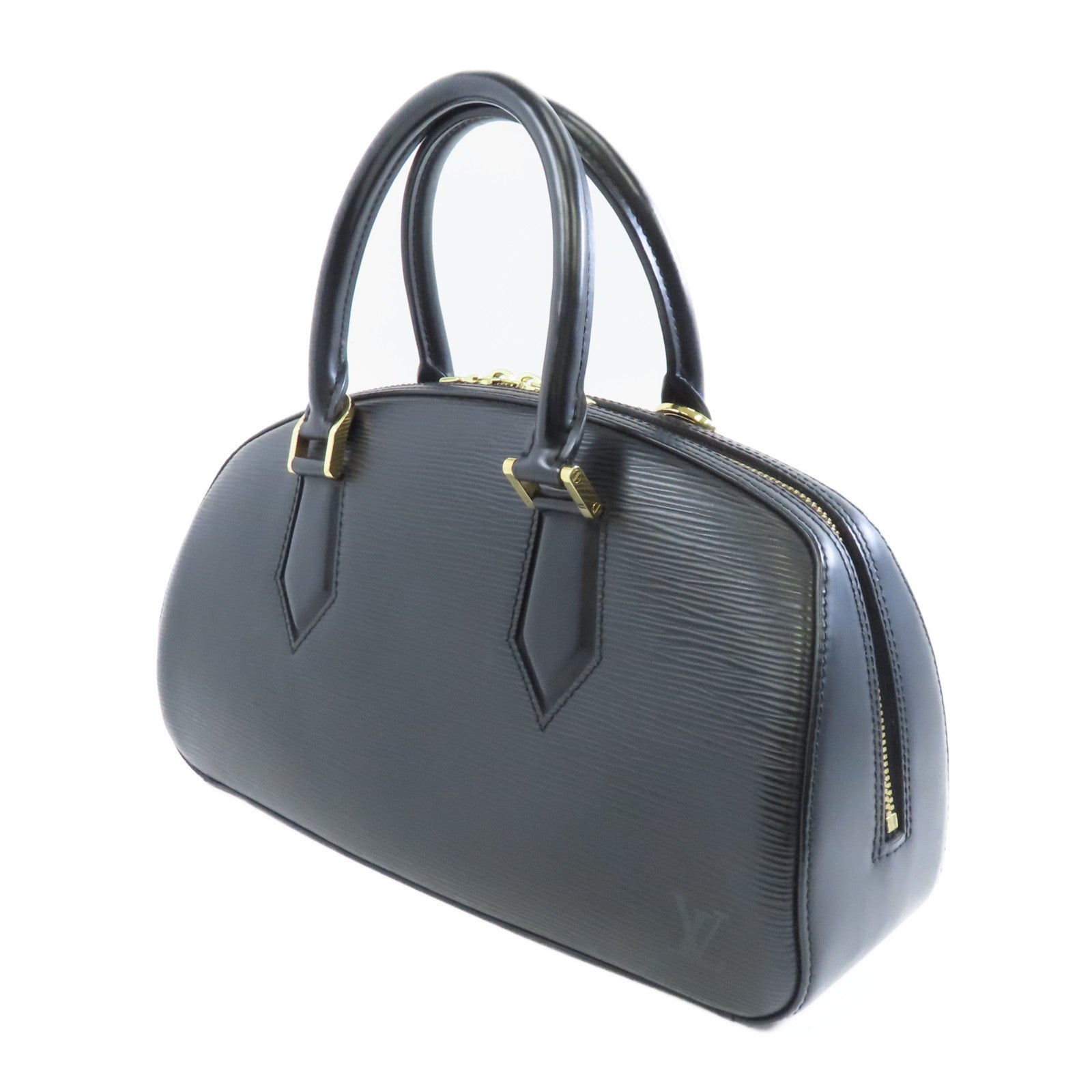 LOUIS VUITTON Epi Jasmin金扣手挽袋黑色