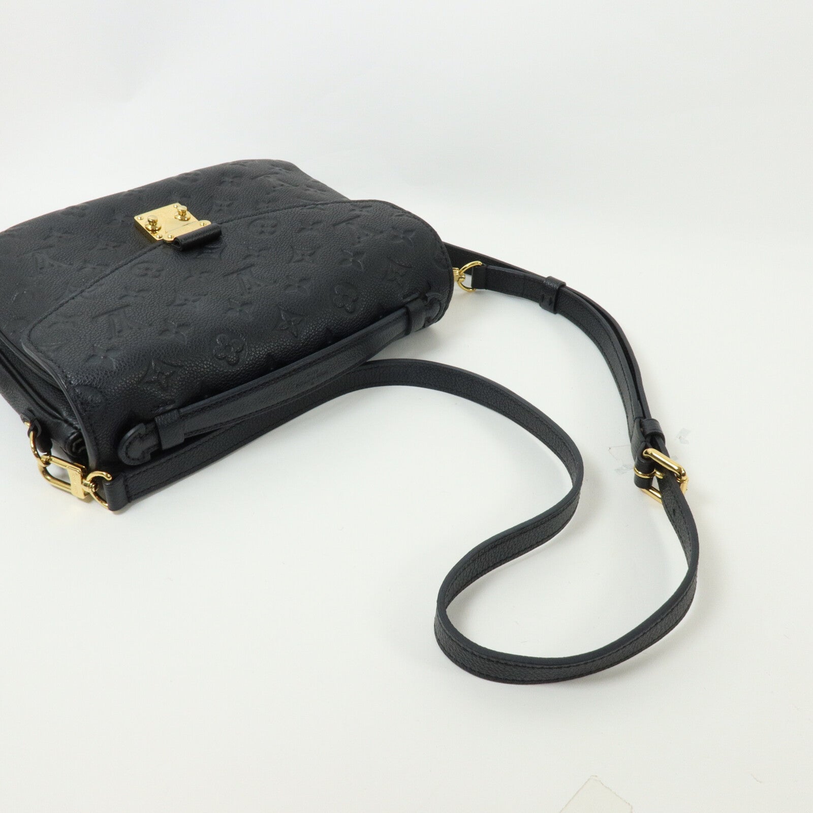 LOUIS VUITTON Monogram Empreinte Pochette Metis金扣手挽肩背兩用袋