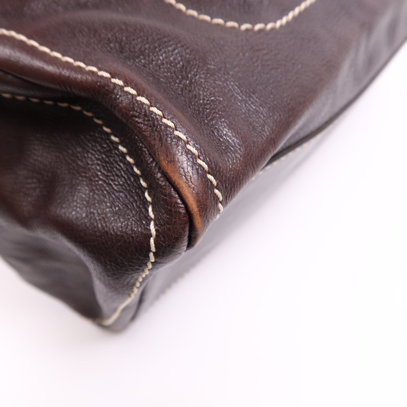 CELINE 牛皮皮革Bowling Bag金扣肩背袋