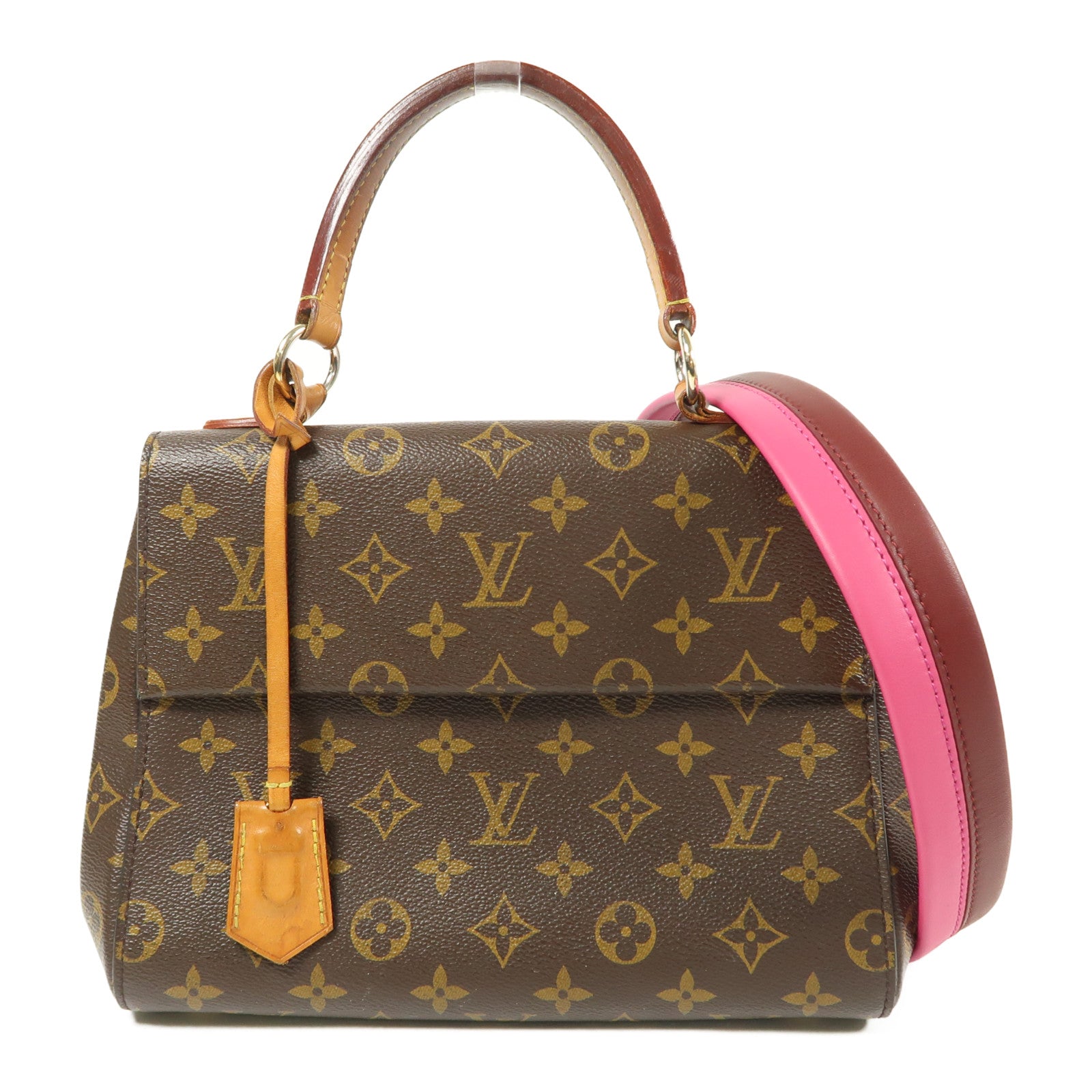 LOUIS VUITTON Monogram Cluny BB金扣手挽肩背兩用袋