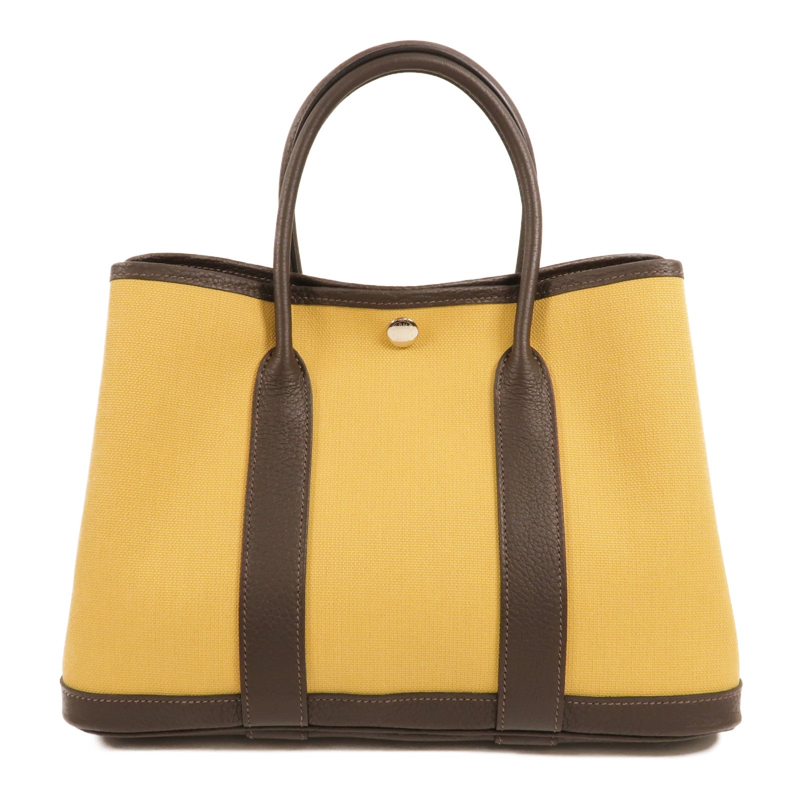 HERMES Toile H Garden Party TPM手挽袋Ebene/Paille