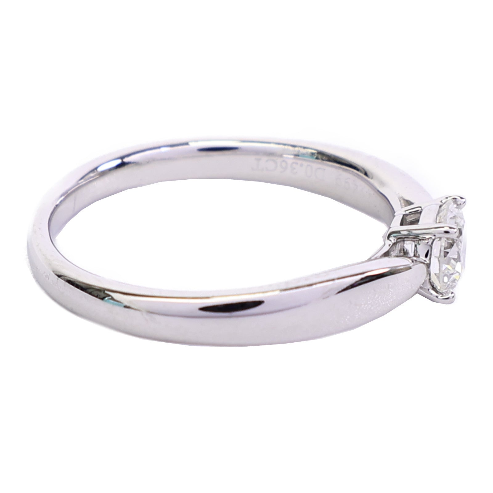 TIFFANY＆CO PT950白金Diamond Ring鑽石戒指