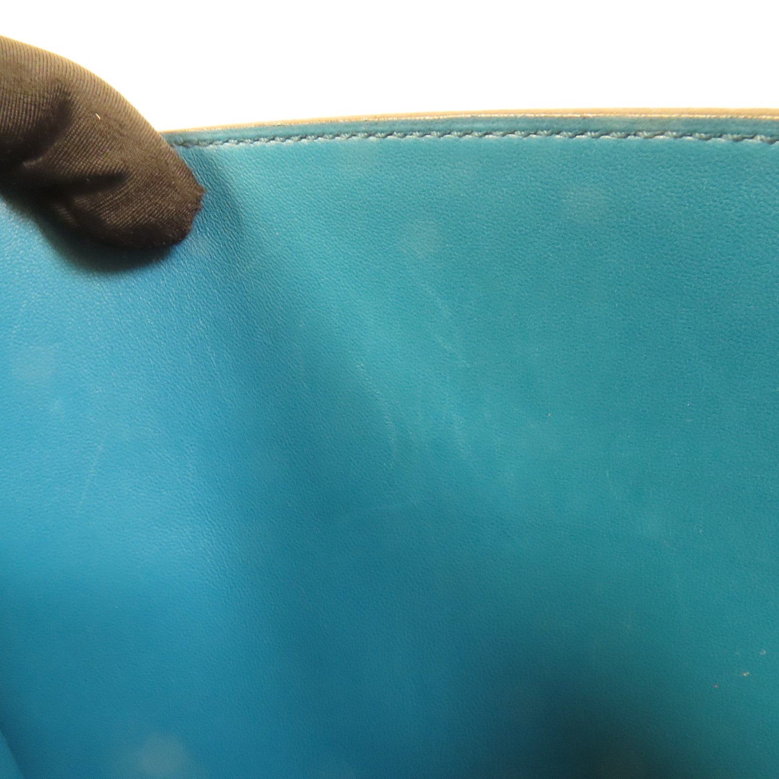 HERMES Epsom皮革Constance 24銀扣肩背袋Bleu Izmir