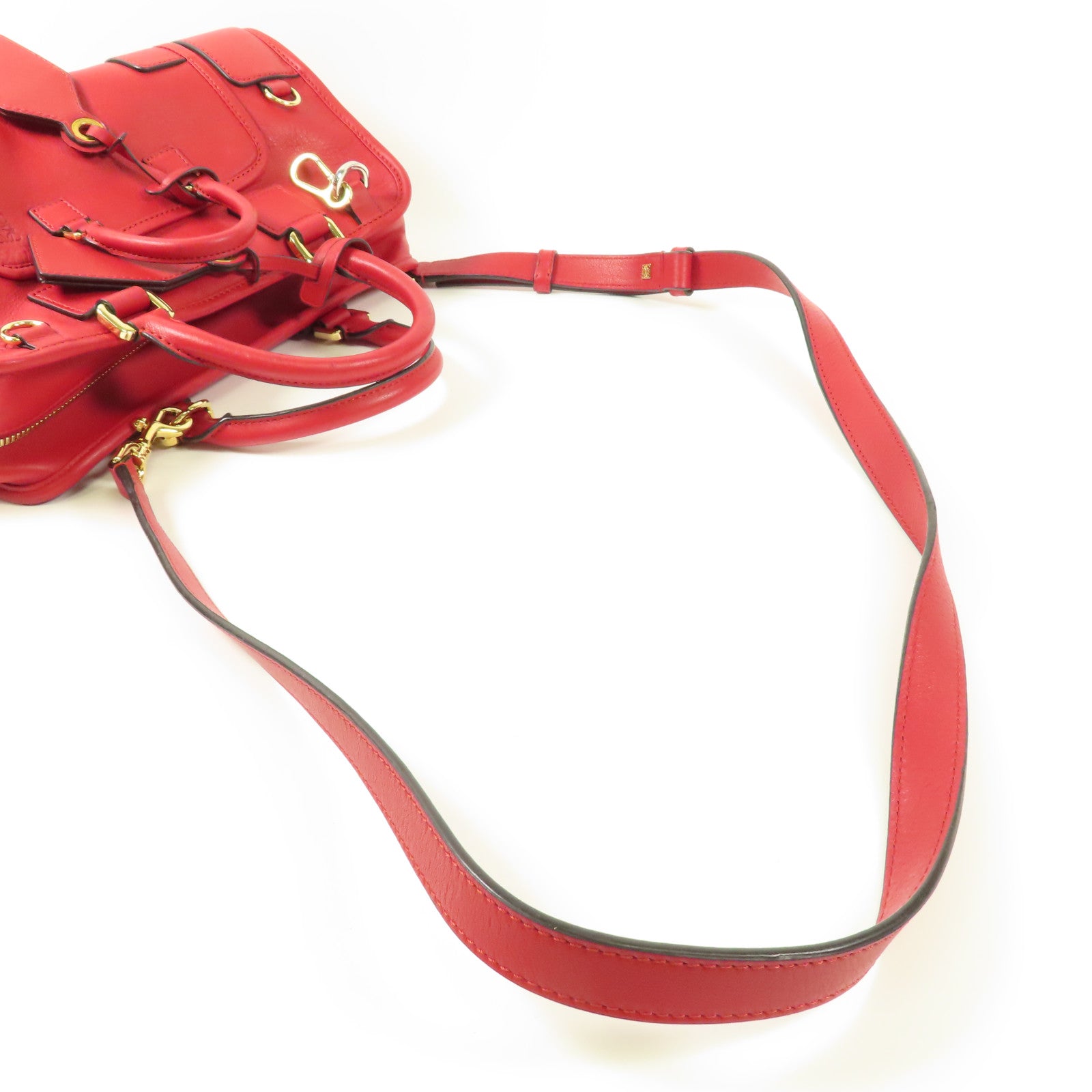 LOEWE 牛皮皮革Shoulder Bag金扣手挽肩背兩用袋