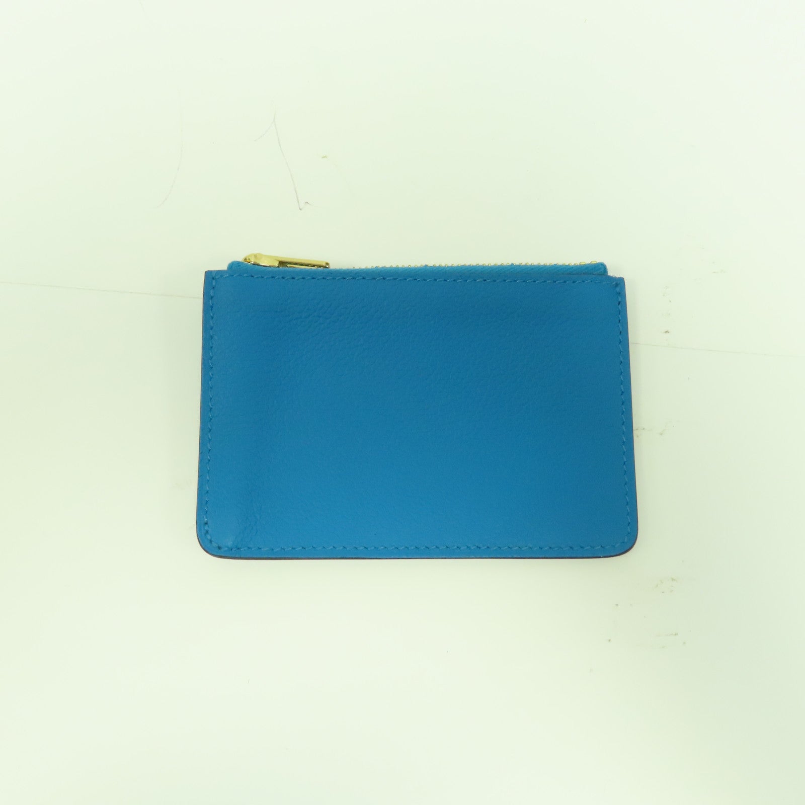 HERMES Evercolor皮革Roulis Slim金扣錢包啡色