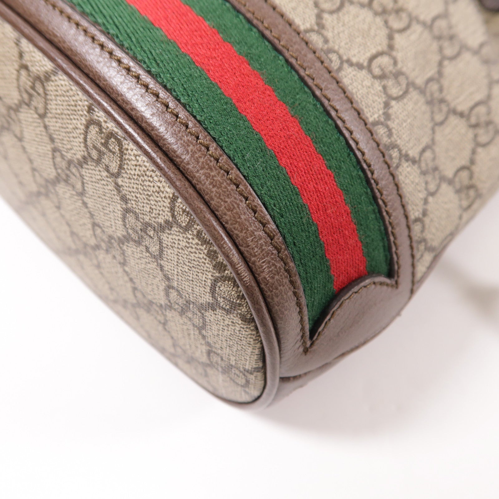 GUCCI 塗層帆布Shoulder Bag金扣肩背袋