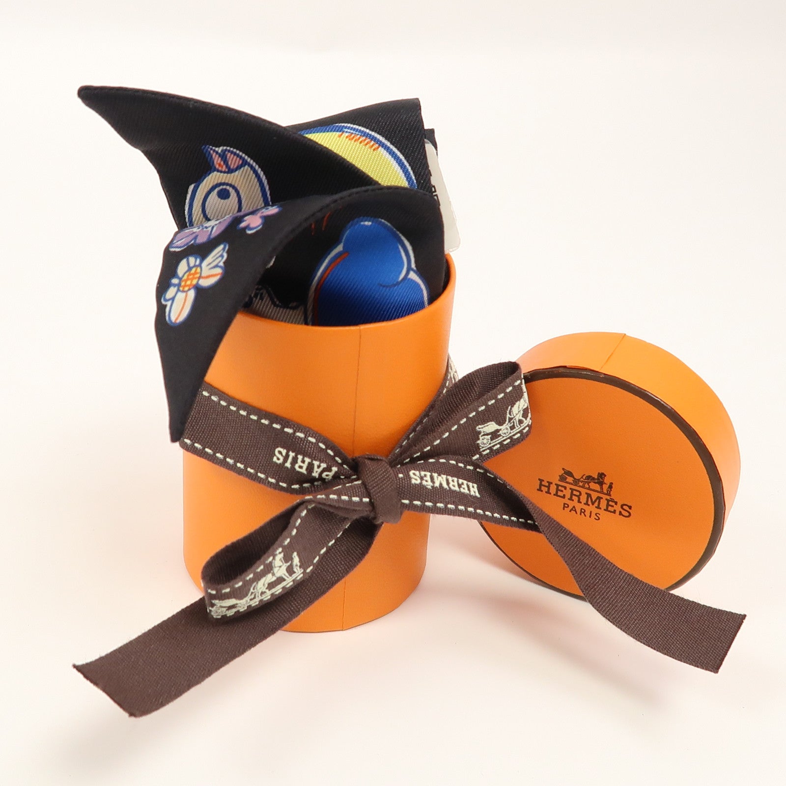 HERMES 絲質Twilly絲巾