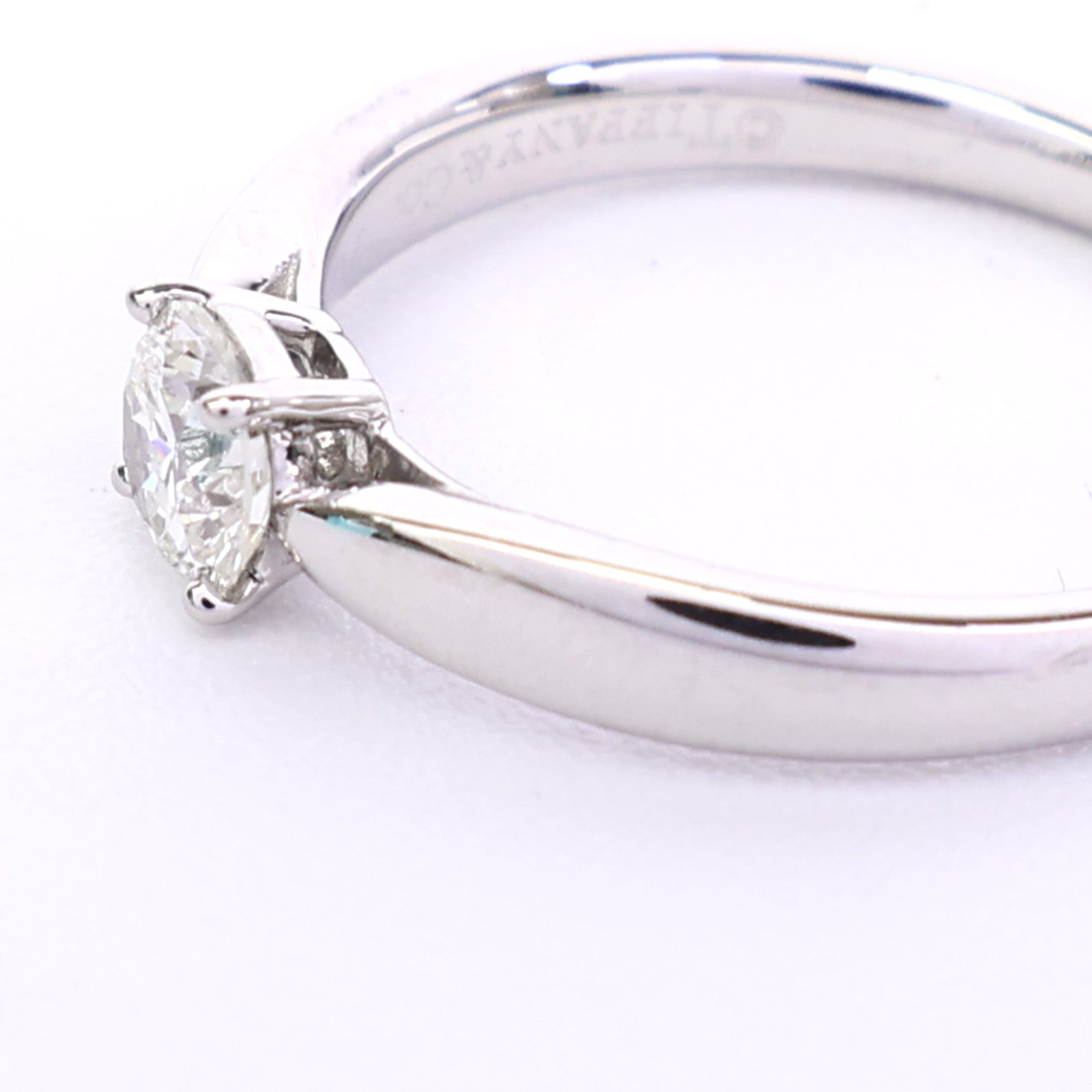 TIFFANY＆CO PT950白金Diamond Ring鑽石戒指