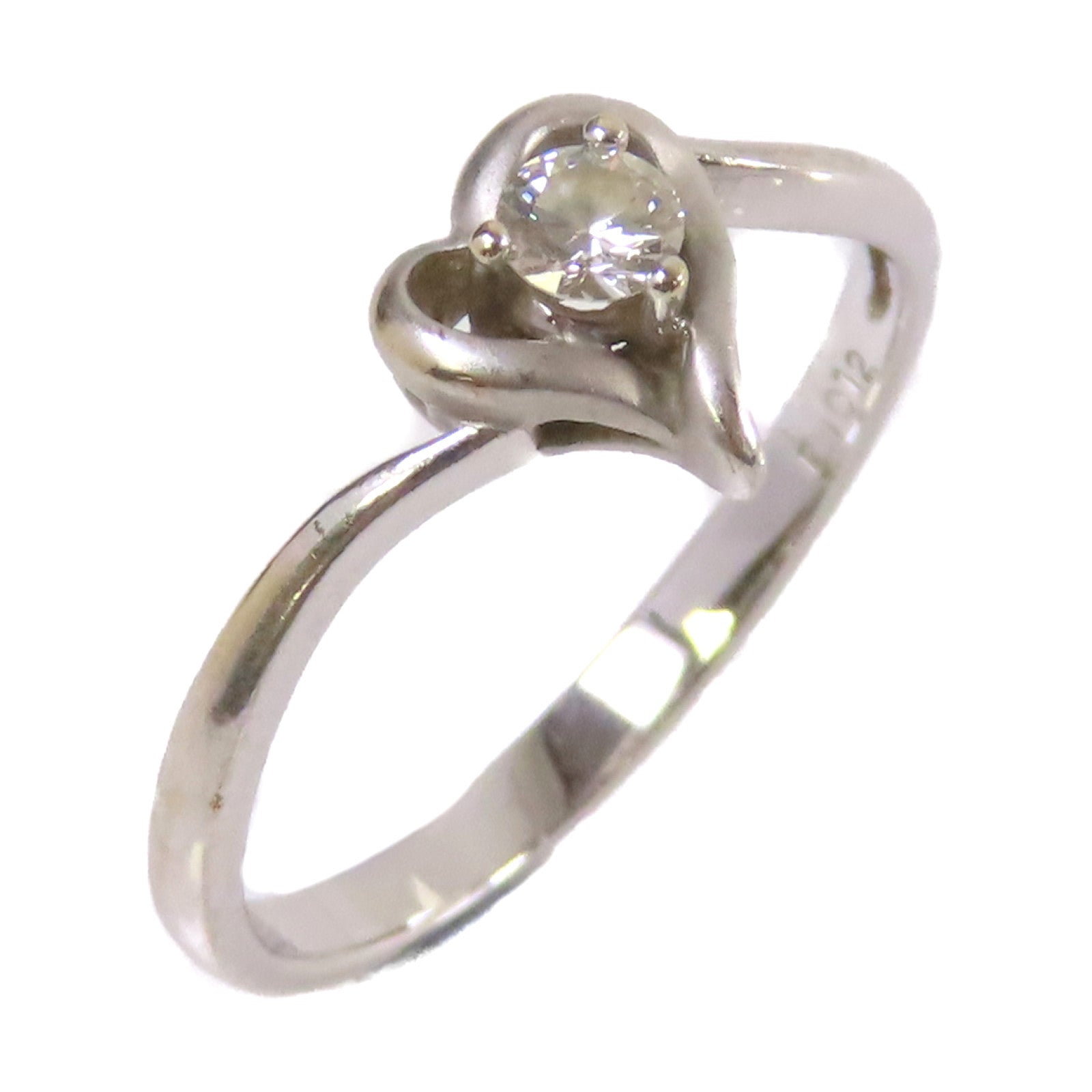 JEWELRY 【激減優惠】18K白金/0.12ct鑽石Diamond Ring戒指US#6