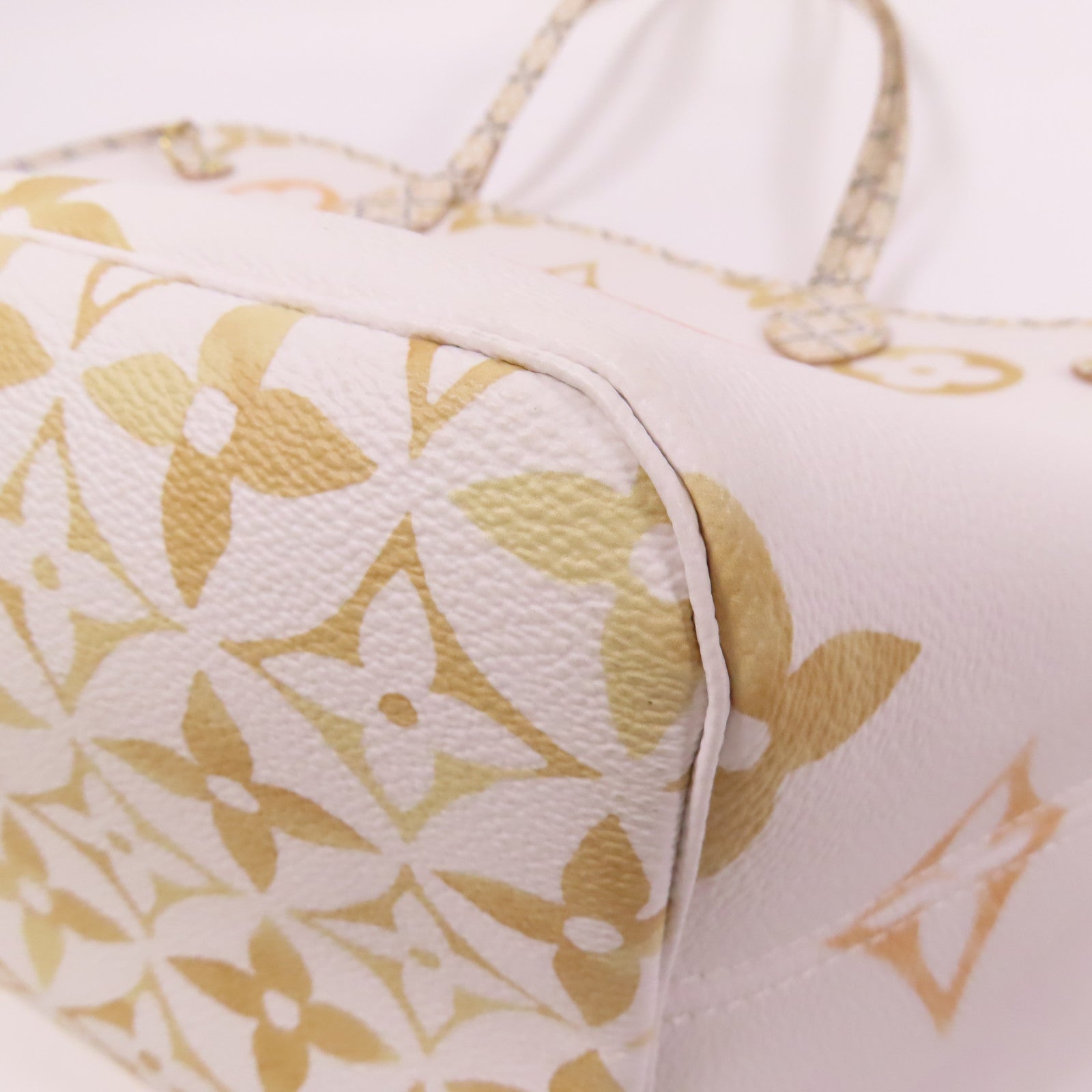 LOUIS VUITTON LV GHW Neverfull MM Tote Bag M22978 Monogram Giant White