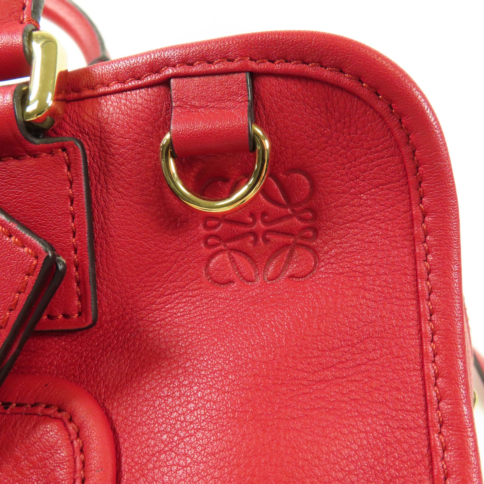 LOEWE 牛皮皮革Shoulder Bag金扣手挽肩背兩用袋