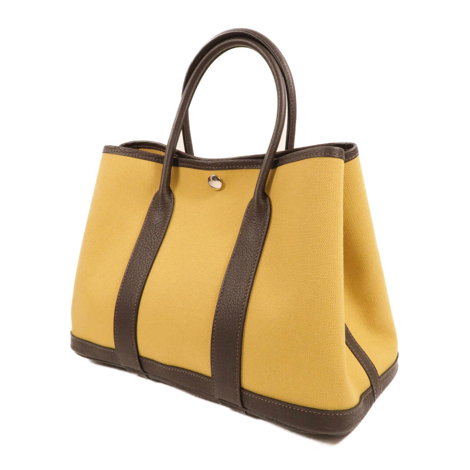 HERMES Toile H Garden Party TPM手挽袋Ebene/Paille