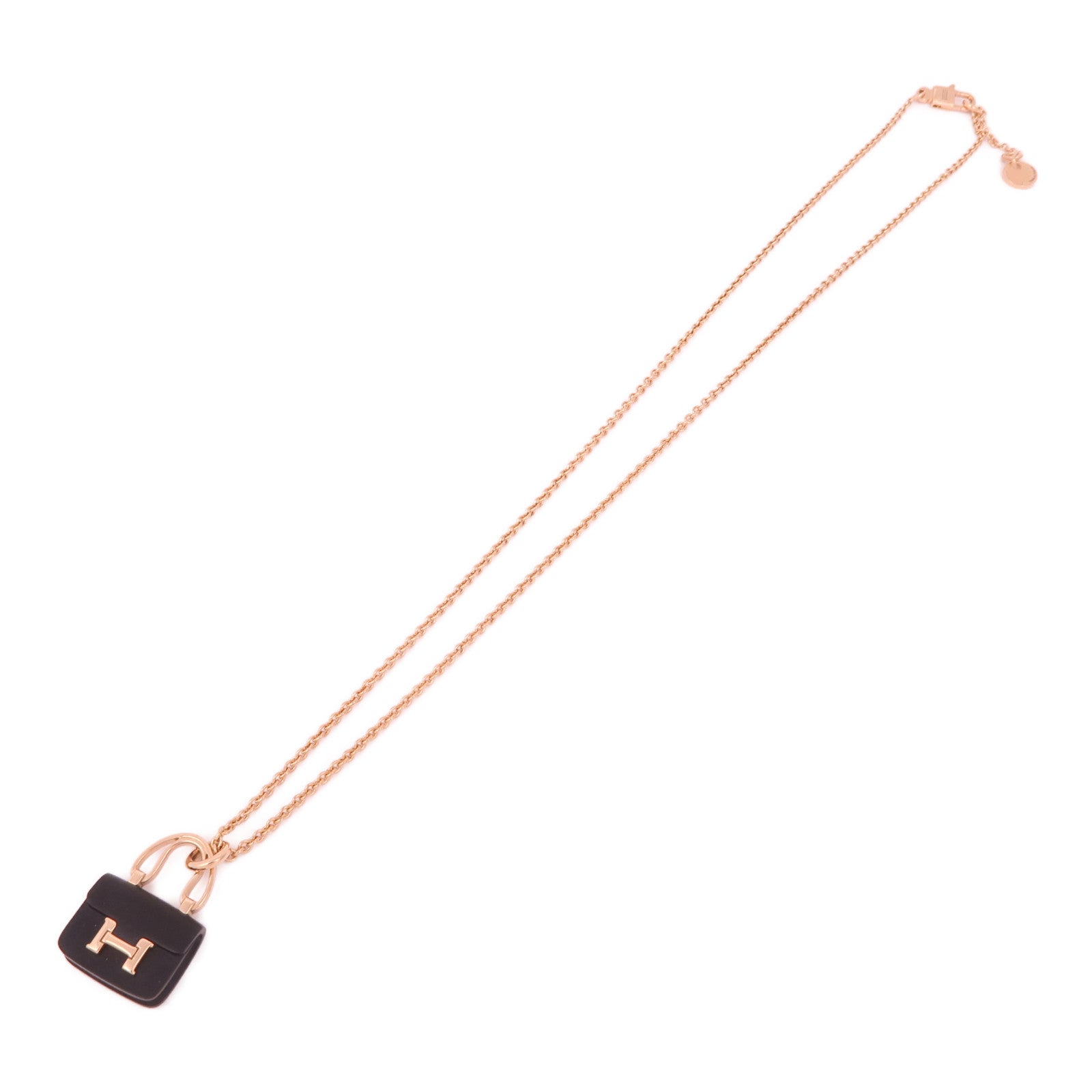 HERMES 18K玫瑰金Constance Pendant項鍊