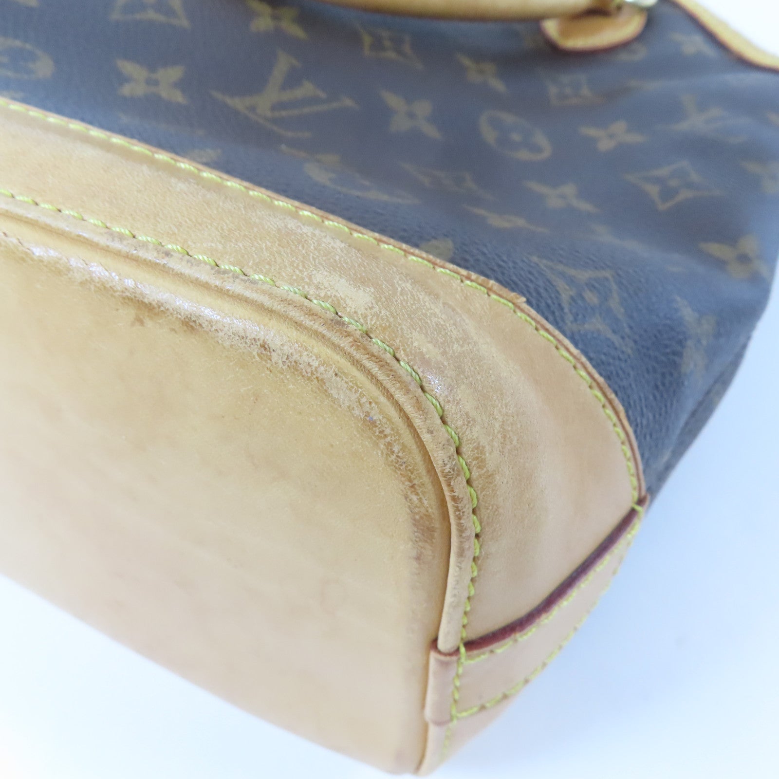 LOUIS VUITTON Monogram Lockit金扣手挽袋啡色