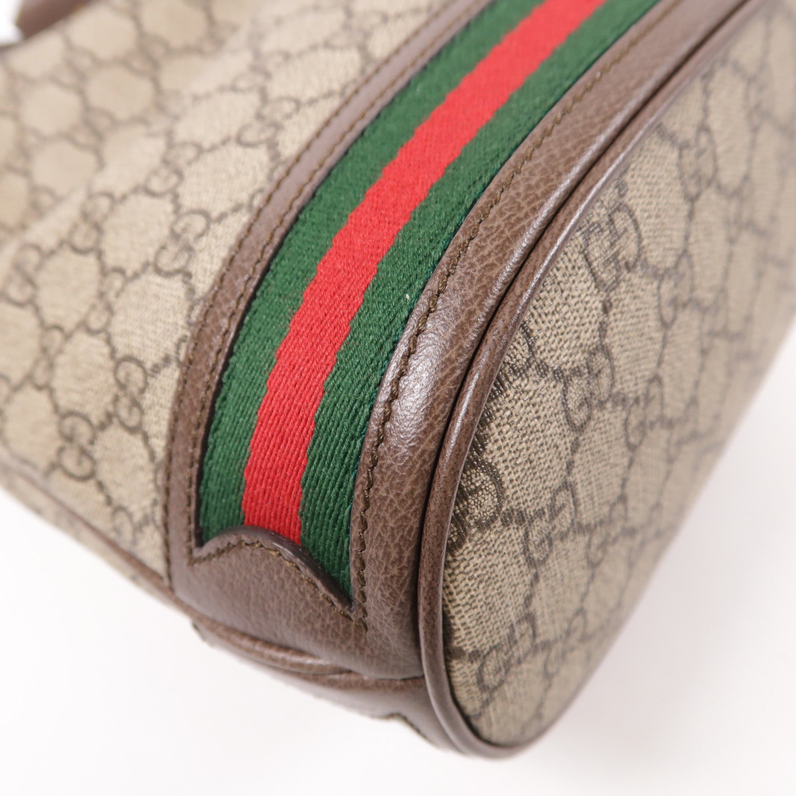 GUCCI 塗層帆布Shoulder Bag金扣肩背袋