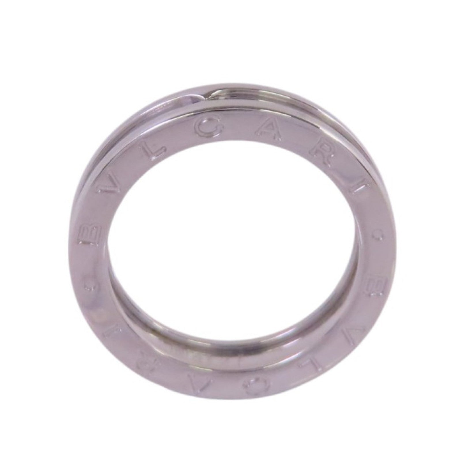 BVLGARI 18K白金/B-zero 1 1Band Ring戒指#55/US#7