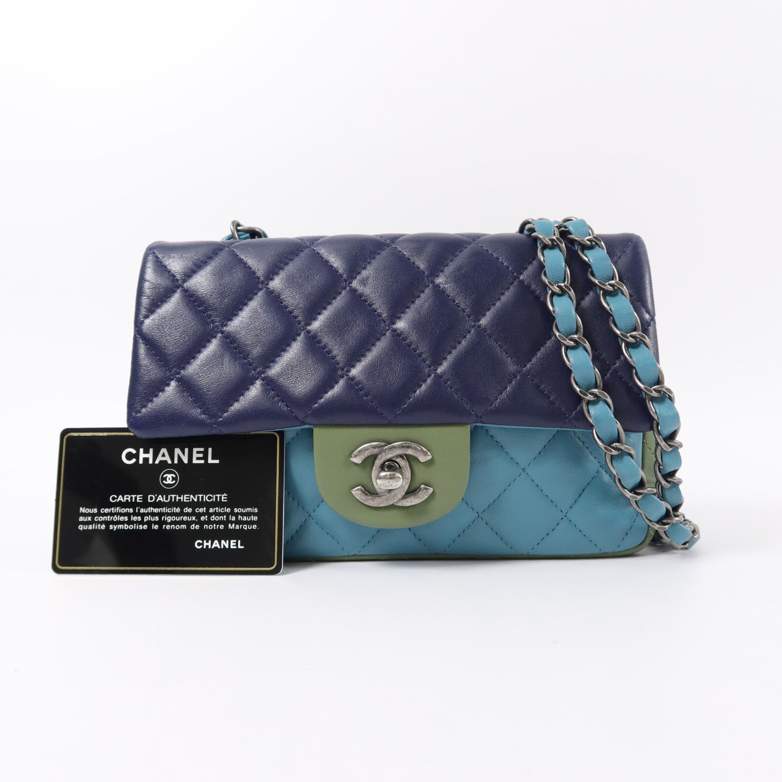 CHANEL 羊皮皮革Mini Classic 20鏈帶肩背袋