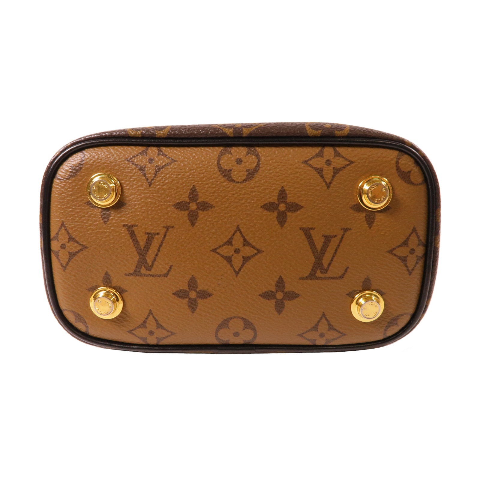 LOUIS VUITTON Monogram Vanity PM金扣手挽肩背兩用袋啡色