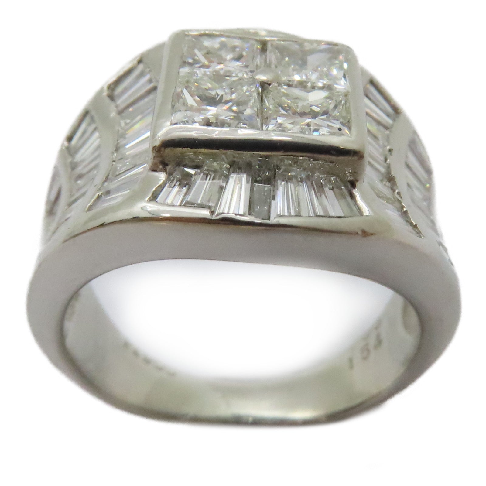 JEWELRY PT900鉑金Diamond Ring 1.03ct/1.54ct鑽石戒指US#5.25