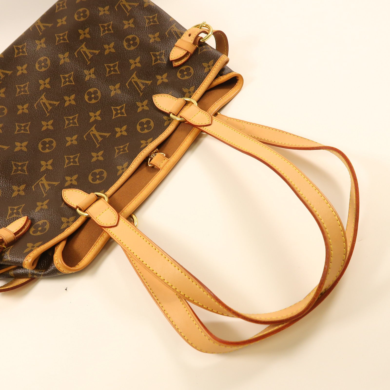 LOUIS VUITTON Monogram Batignolles Horizontal金扣肩背袋啡色