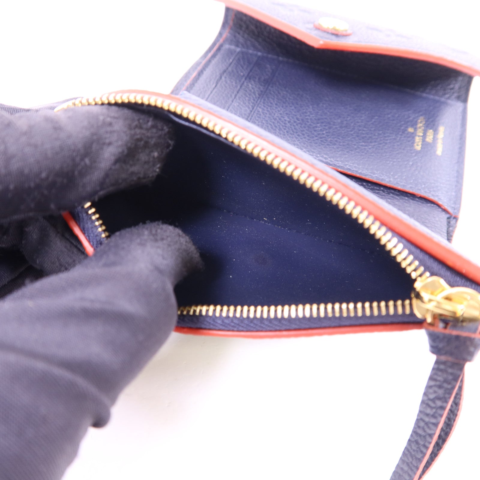 LOUIS VUITTON Monogram Empreinte Victorine金扣錢包