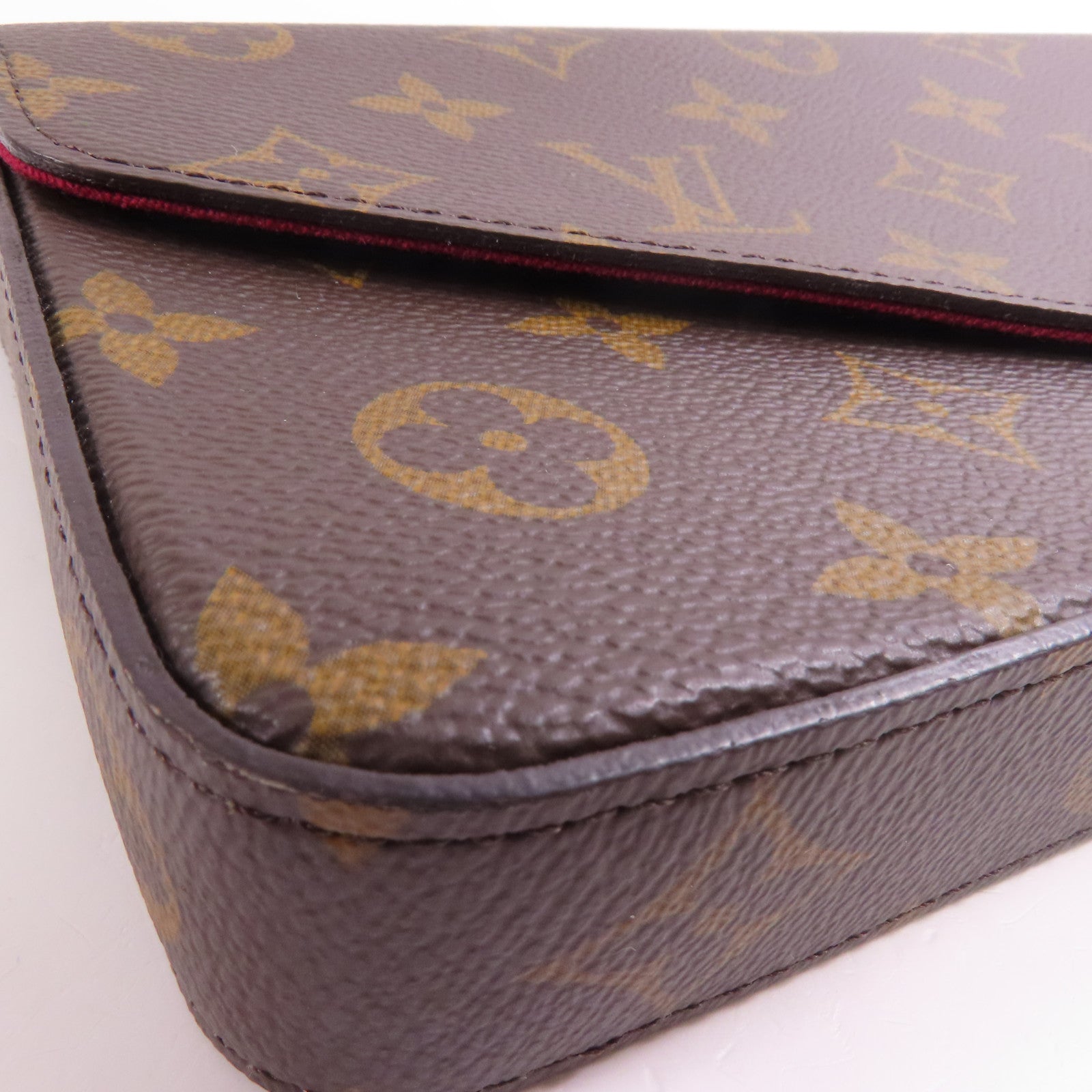 LOUIS VUITTON Monogram Pochette Felicie金扣鏈帶肩背袋