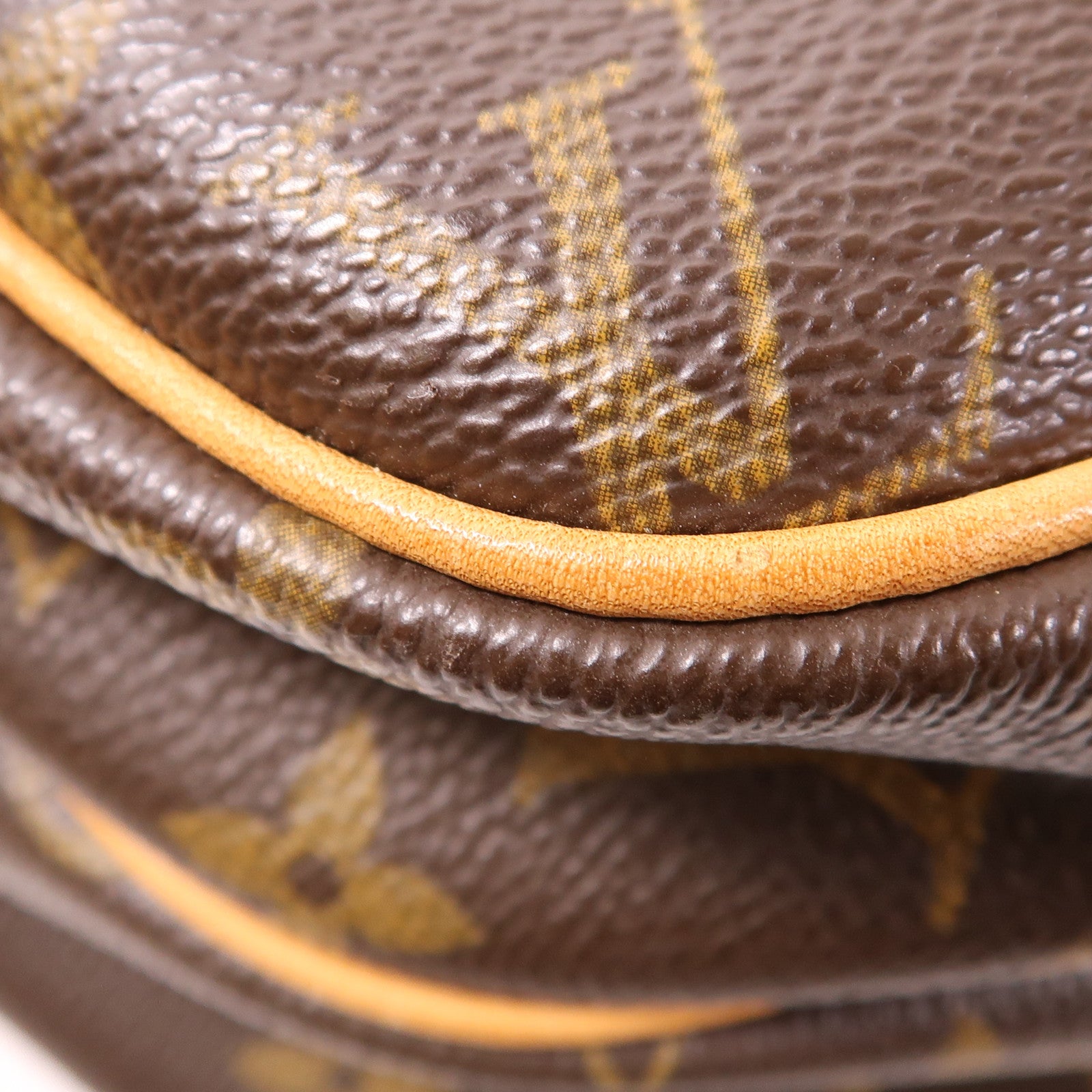 LOUIS VUITTON Monogram Reporter PM金扣肩背袋棕色