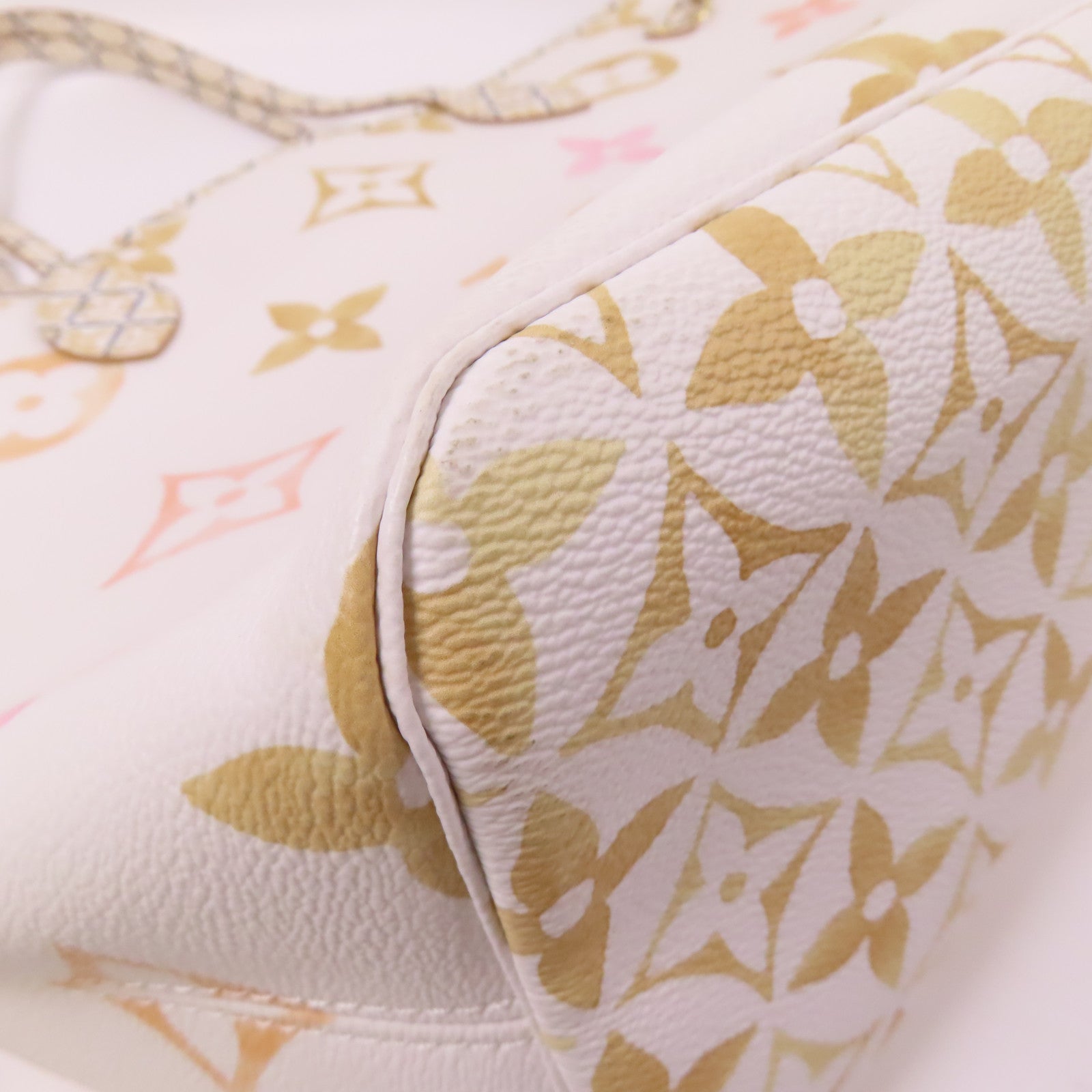 LOUIS VUITTON LV GHW Neverfull MM Tote Bag M22978 Monogram Giant White