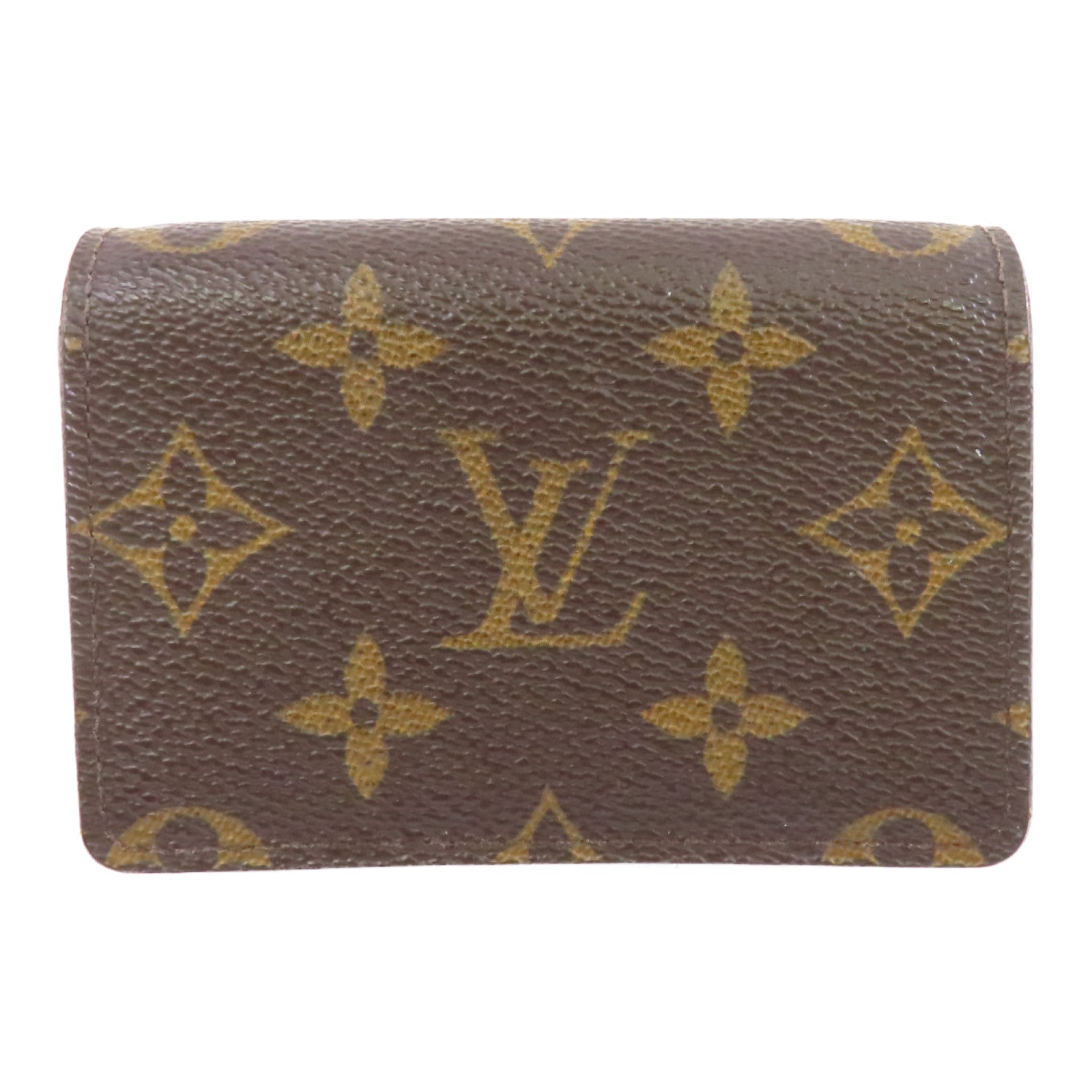 LOUIS VUITTON Monogram Card Case卡片套棕色