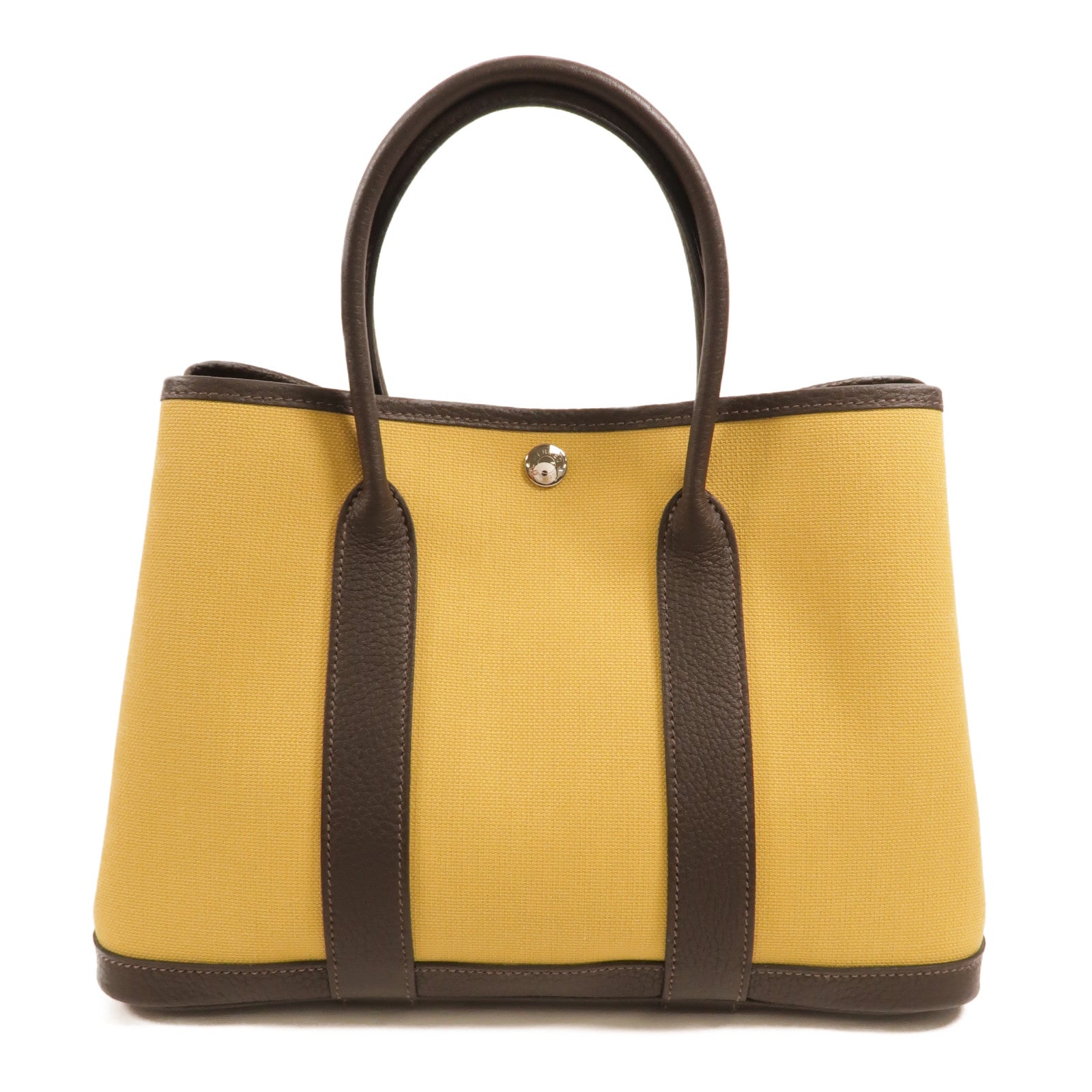 HERMES Toile H Garden Party TPM手挽袋Ebene/Paille