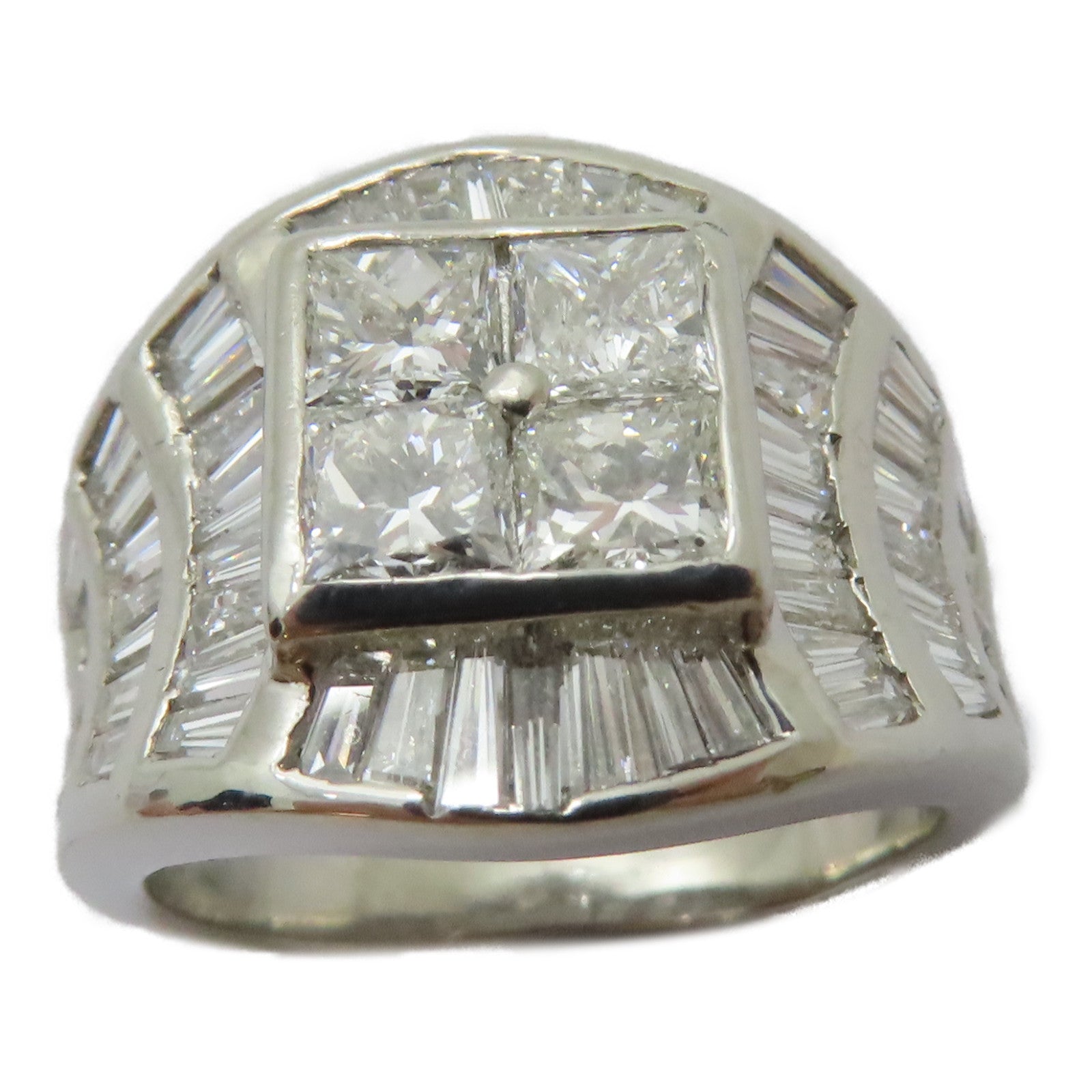JEWELRY PT900鉑金Diamond Ring 1.03ct/1.54ct鑽石戒指US#5.25
