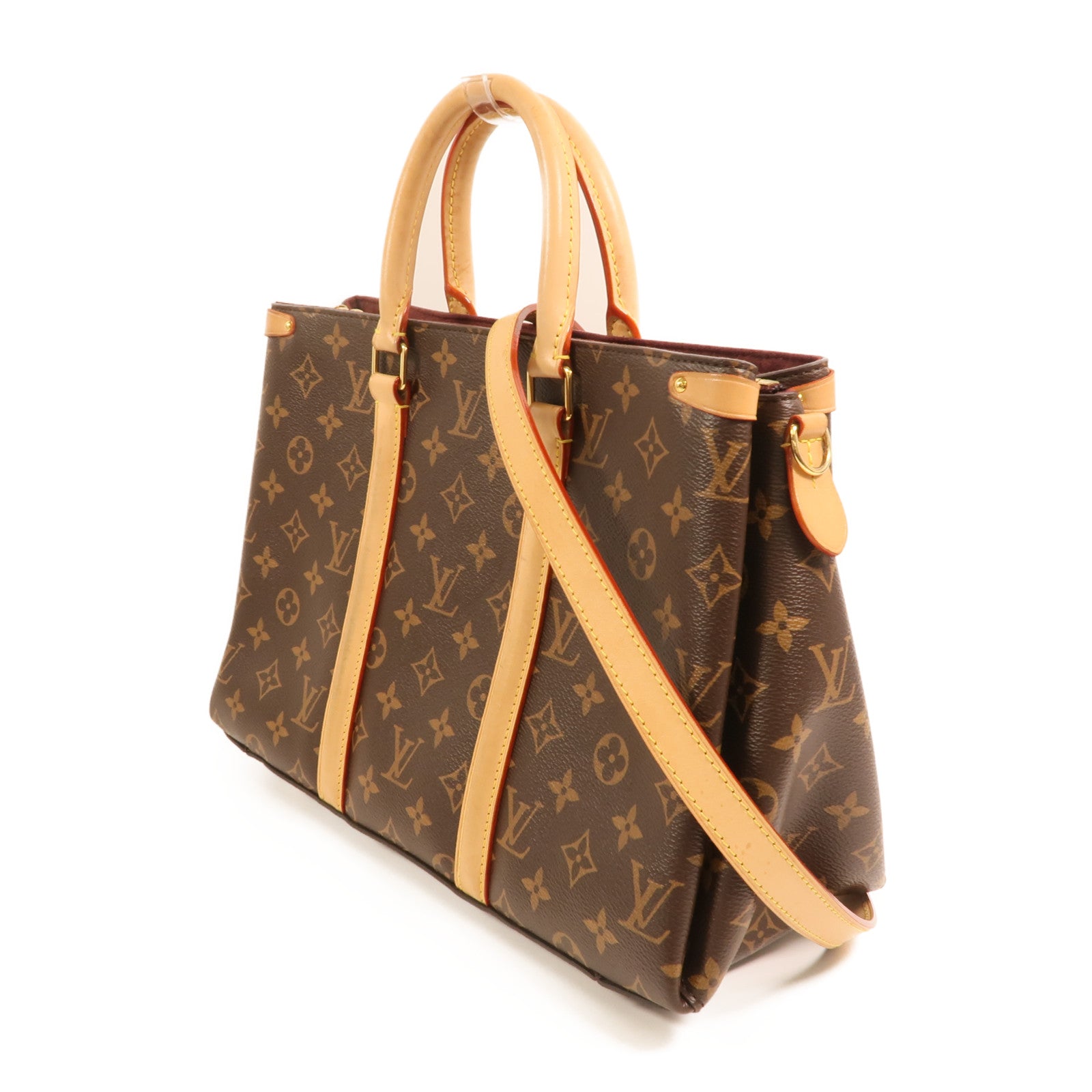 LOUIS VUITTON Monogram Soufflot MM金扣手挽肩背兩用袋