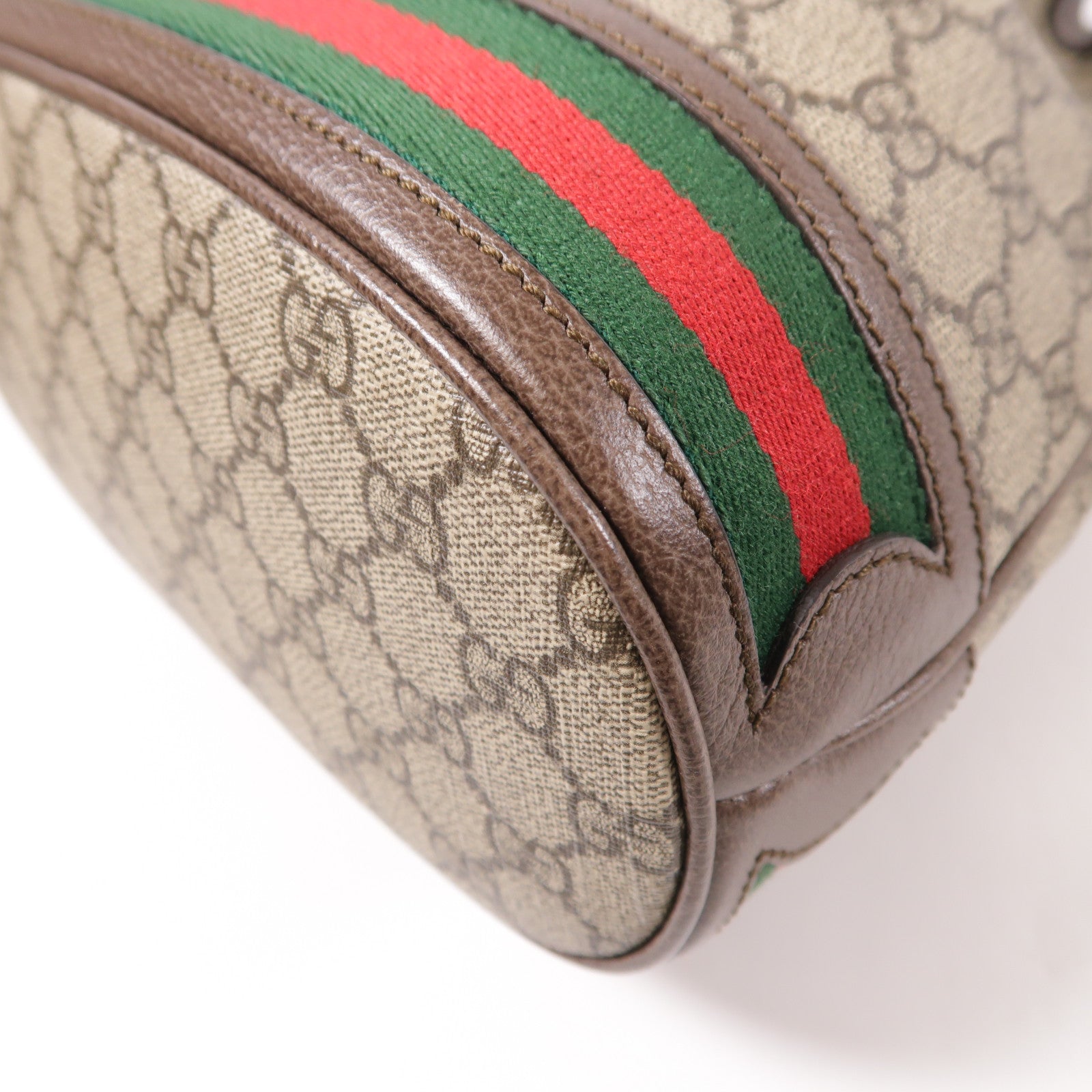 GUCCI 塗層帆布Shoulder Bag金扣肩背袋