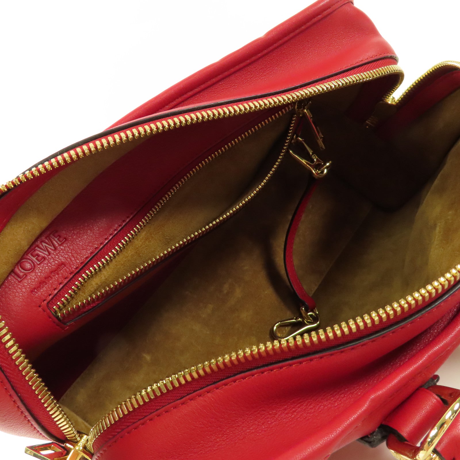 LOEWE 牛皮皮革Shoulder Bag金扣手挽肩背兩用袋