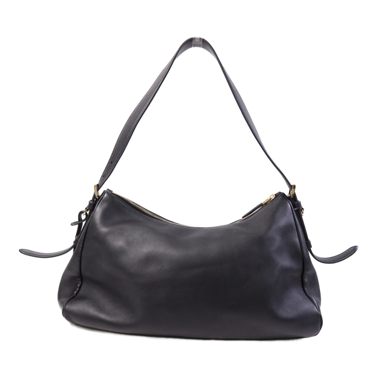 PRADA 【激減優惠】羊皮皮革Aimee金扣肩背袋