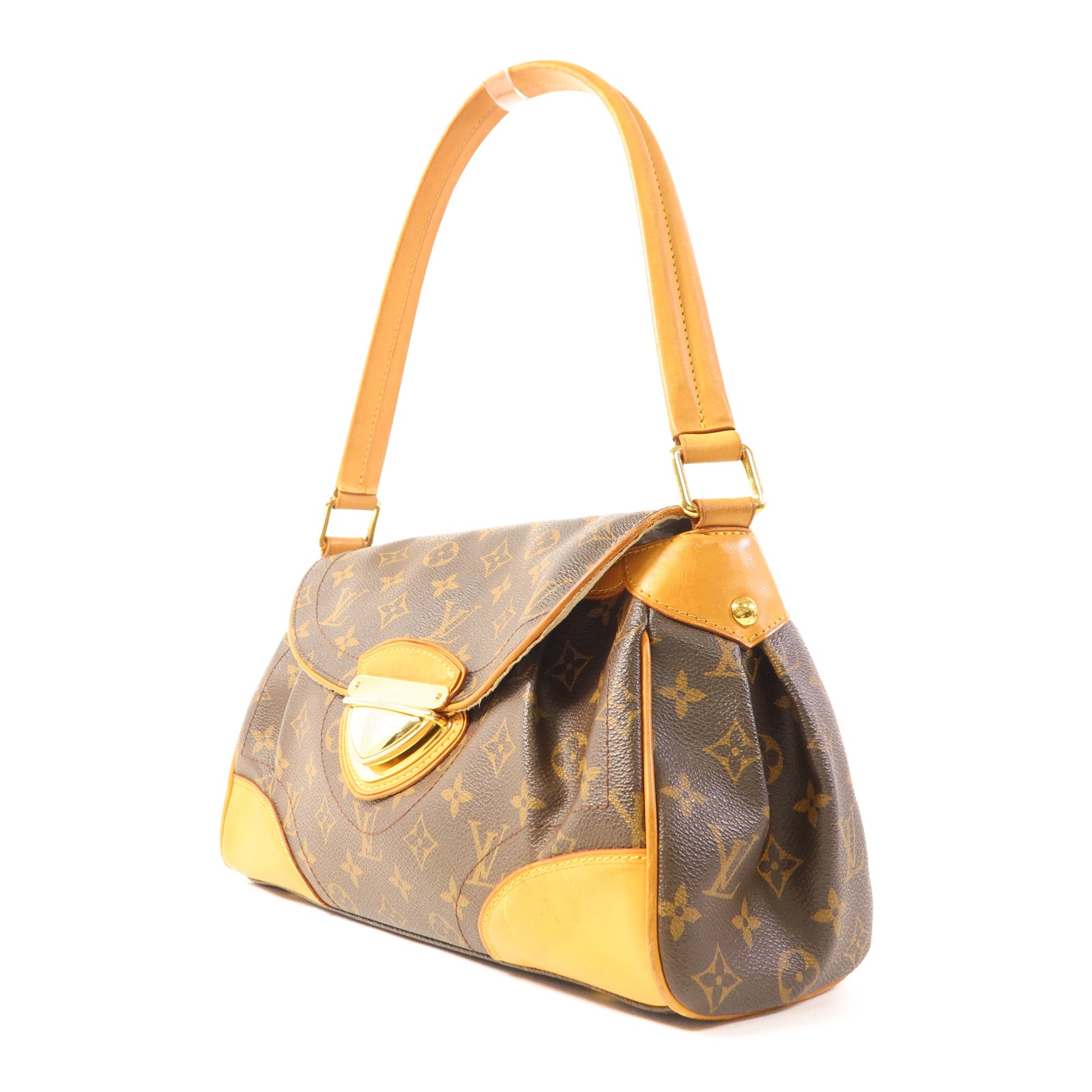 LOUIS VUITTON Monogram Beverly MM金扣肩背袋