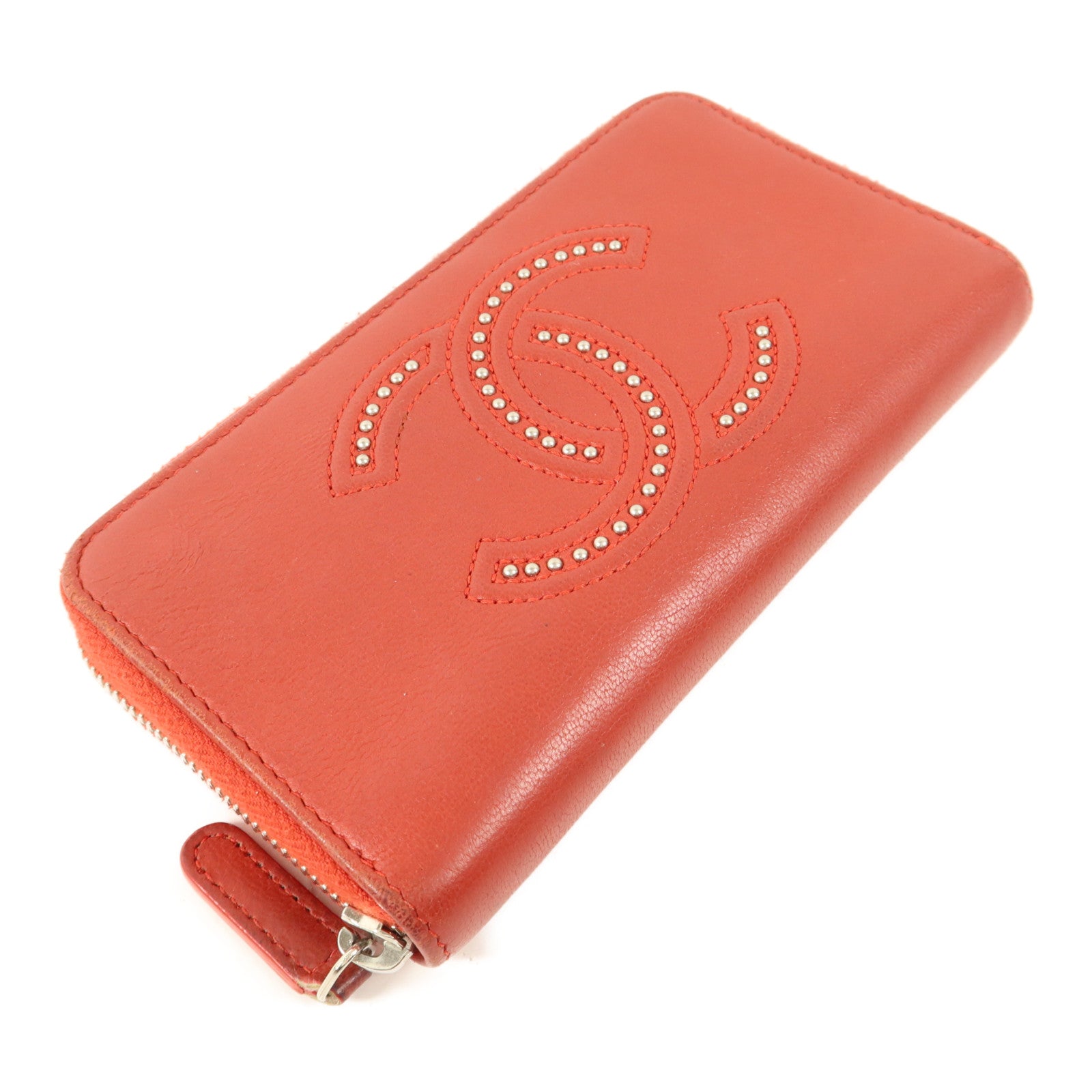 CHANEL 牛皮皮革Zipper Wallet錢包