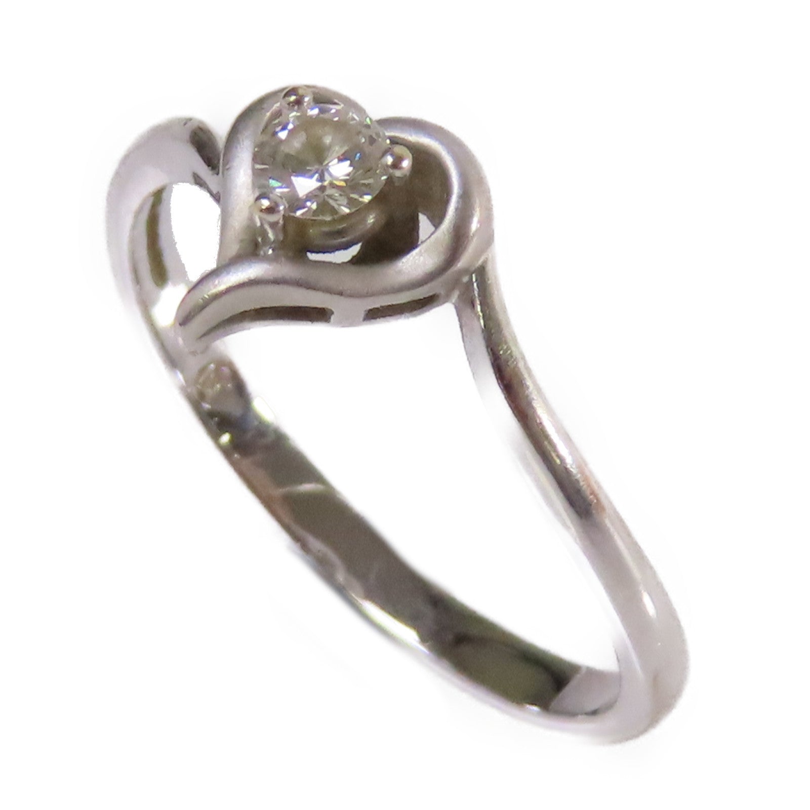 JEWELRY 【激減優惠】18K白金/0.12ct鑽石Diamond Ring戒指US#6