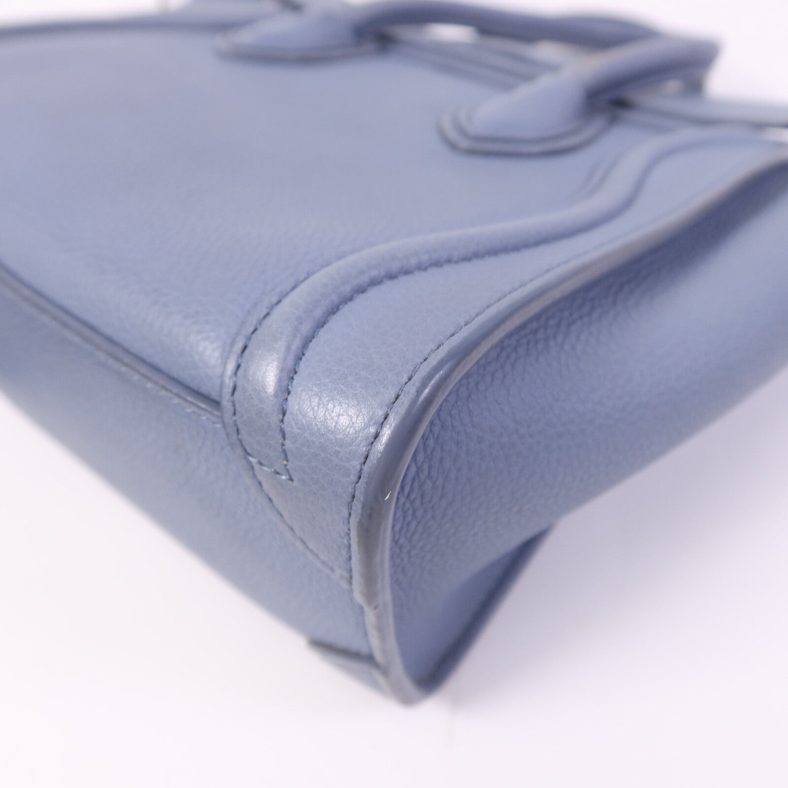 CELINE 牛皮皮革Nano Luggage銀扣手挽肩背兩用袋