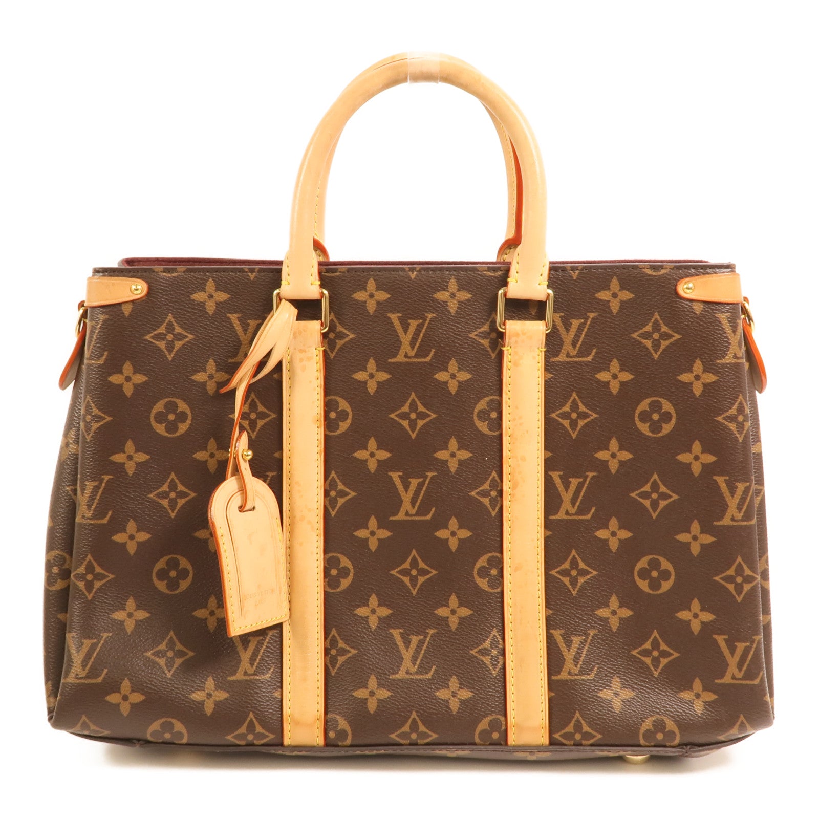 LOUIS VUITTON Monogram Soufflot MM金扣手挽肩背兩用袋