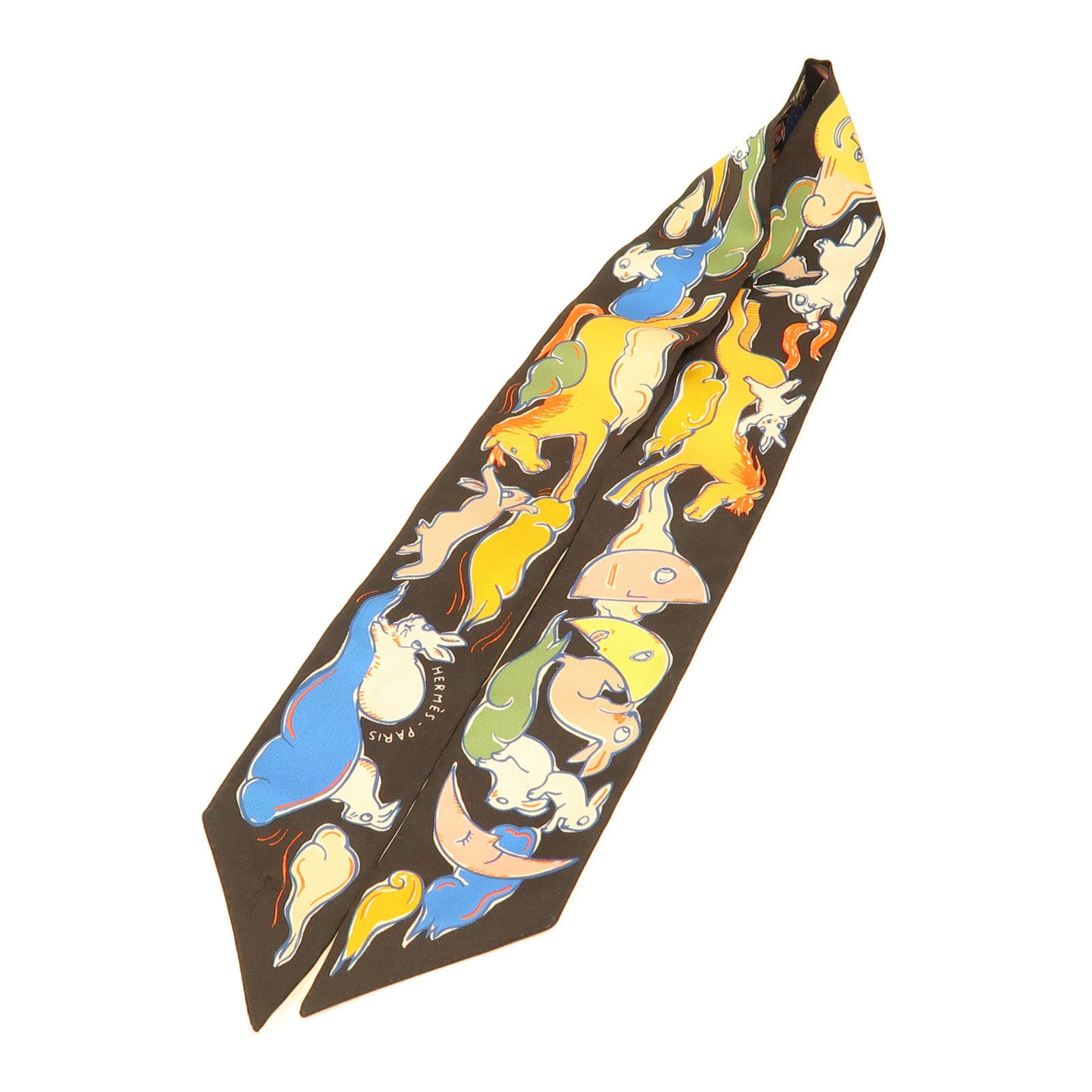 HERMES 絲質Twilly絲巾