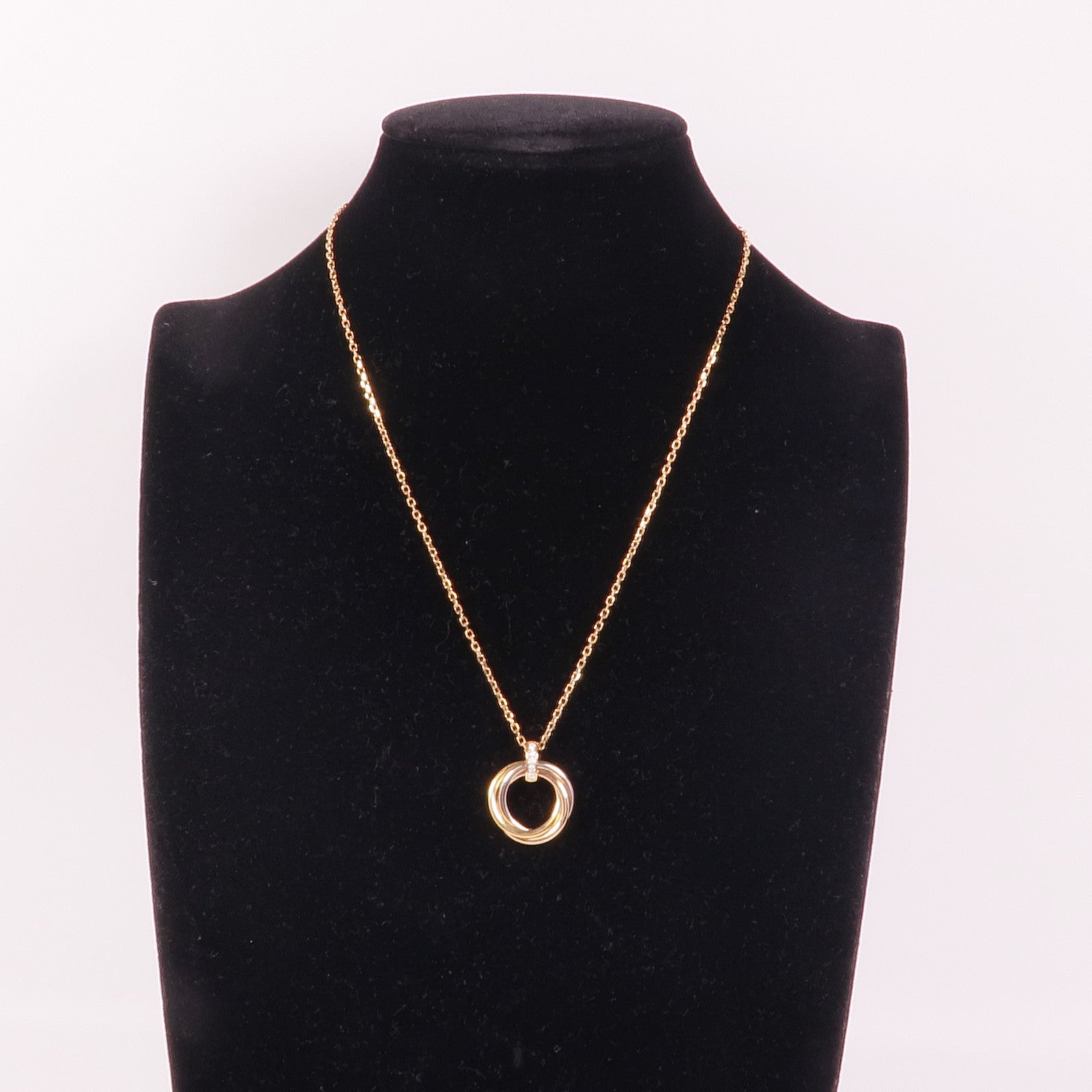 CARTIER 【激減優惠】18K黃金/白金/玫瑰金Trinity Necklace鑽石項鍊