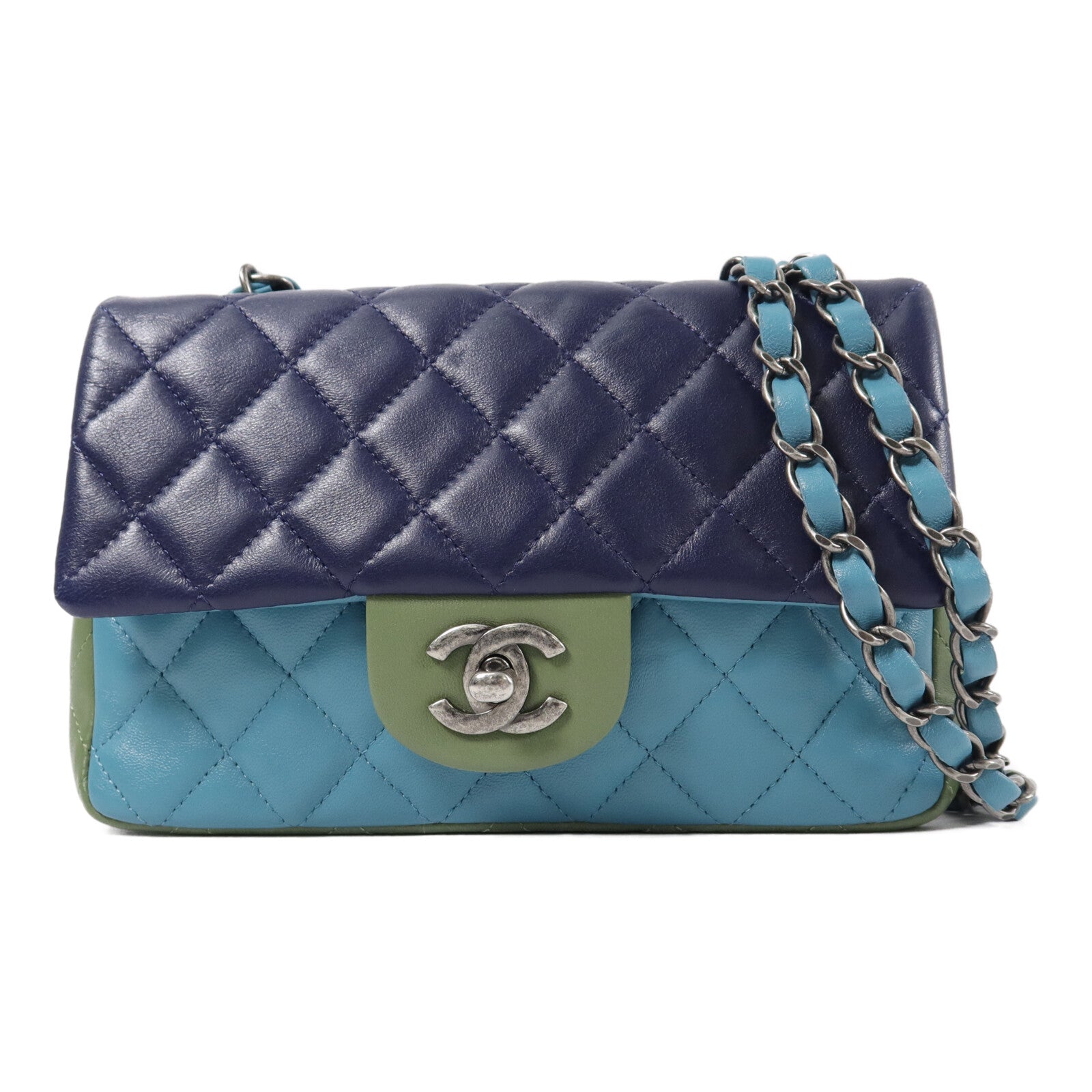 CHANEL 羊皮皮革Mini Classic 20鏈帶肩背袋