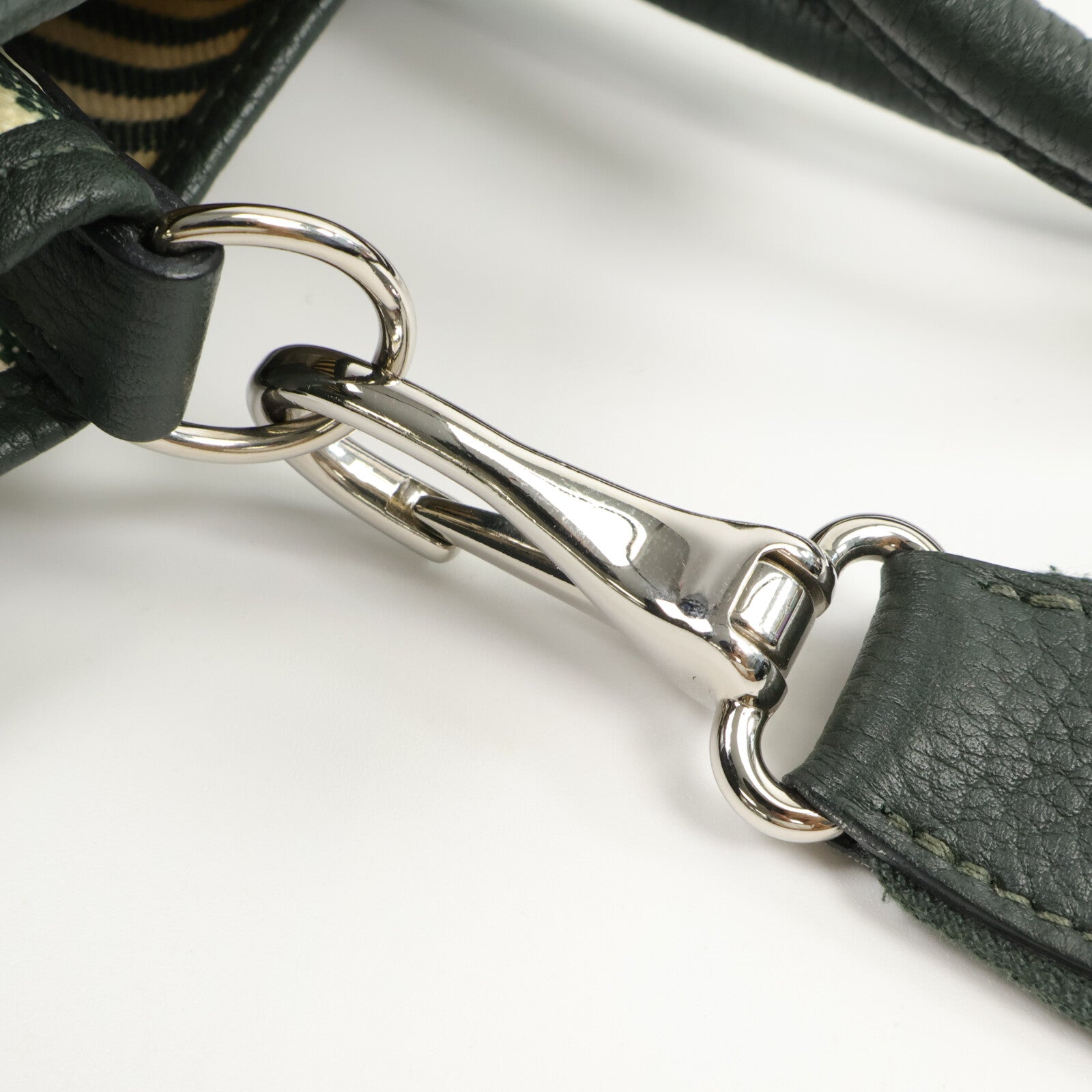 HERMES 帆布Garden Party Pocket 36手挽肩背兩用袋Vert Anglais/Vert Fo