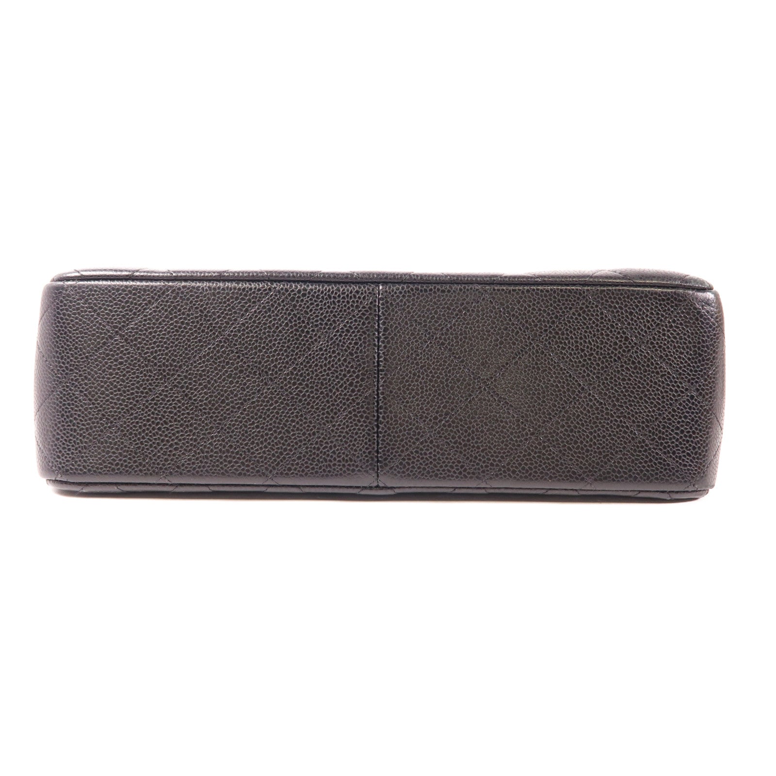 CHANEL 牛皮皮革Large Classic銀扣鏈帶肩背袋