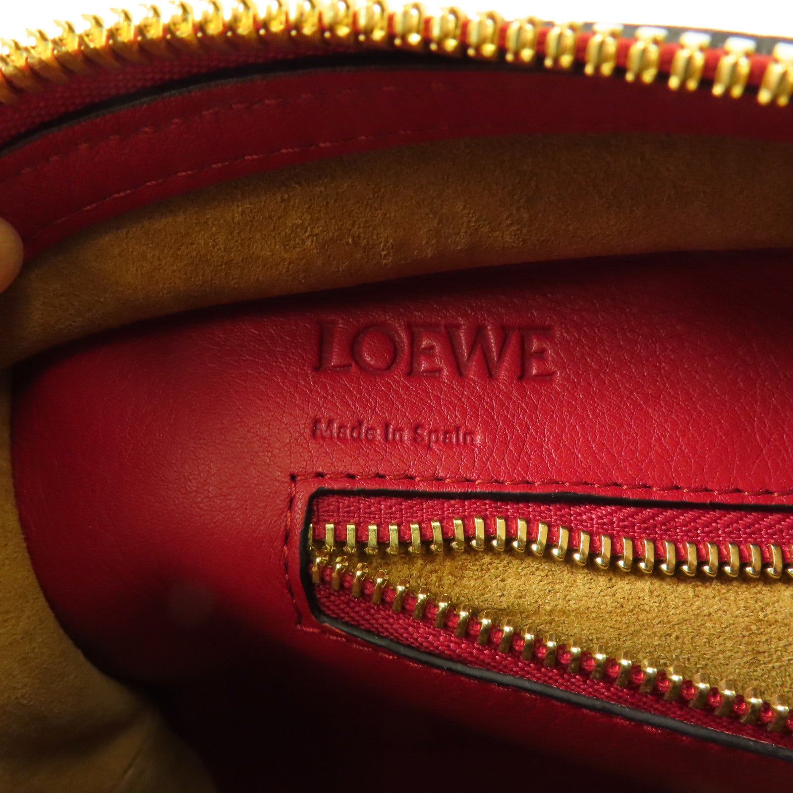 LOEWE 牛皮皮革Shoulder Bag金扣手挽肩背兩用袋