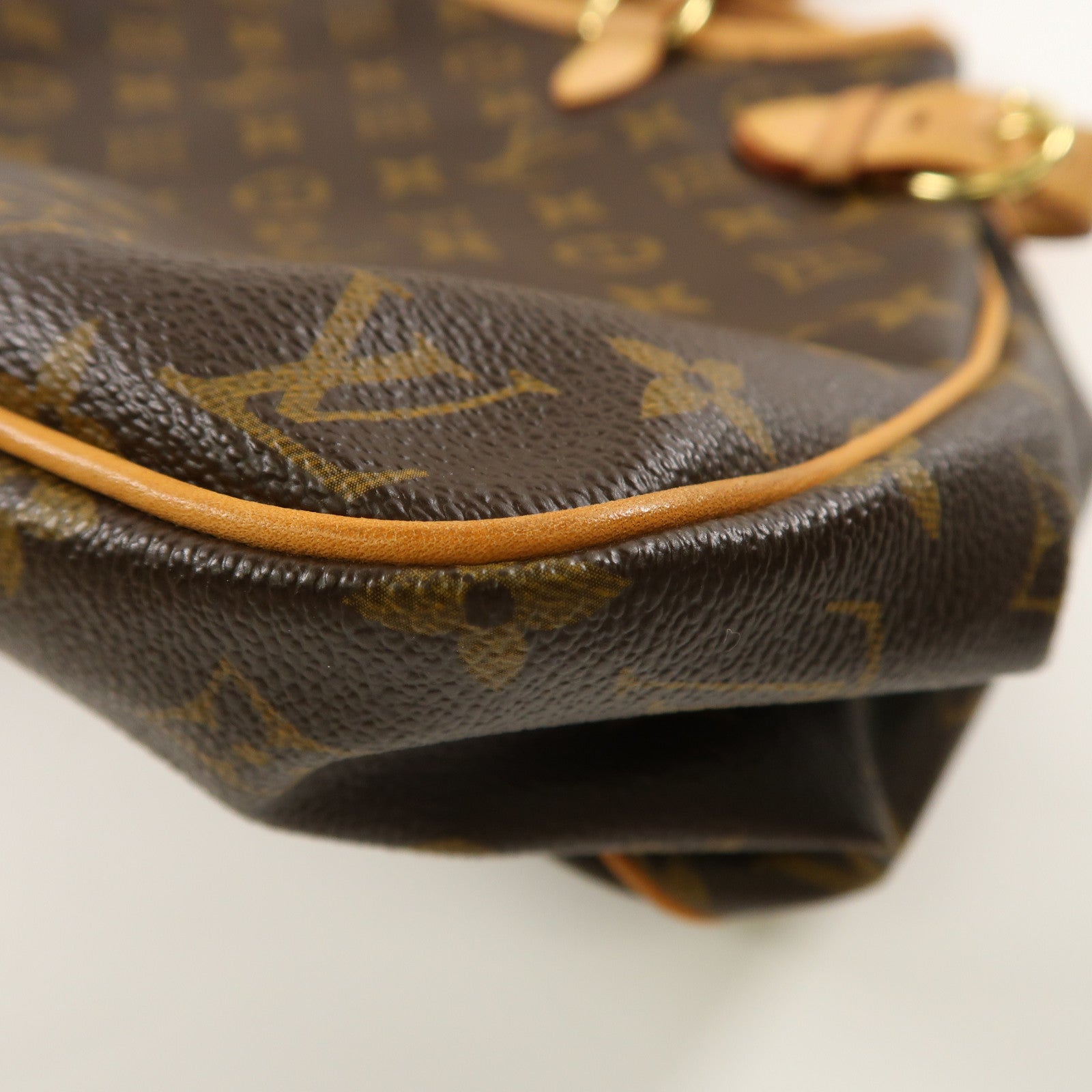 LOUIS VUITTON Monogram Batignolles Horizontal金扣肩背袋啡色