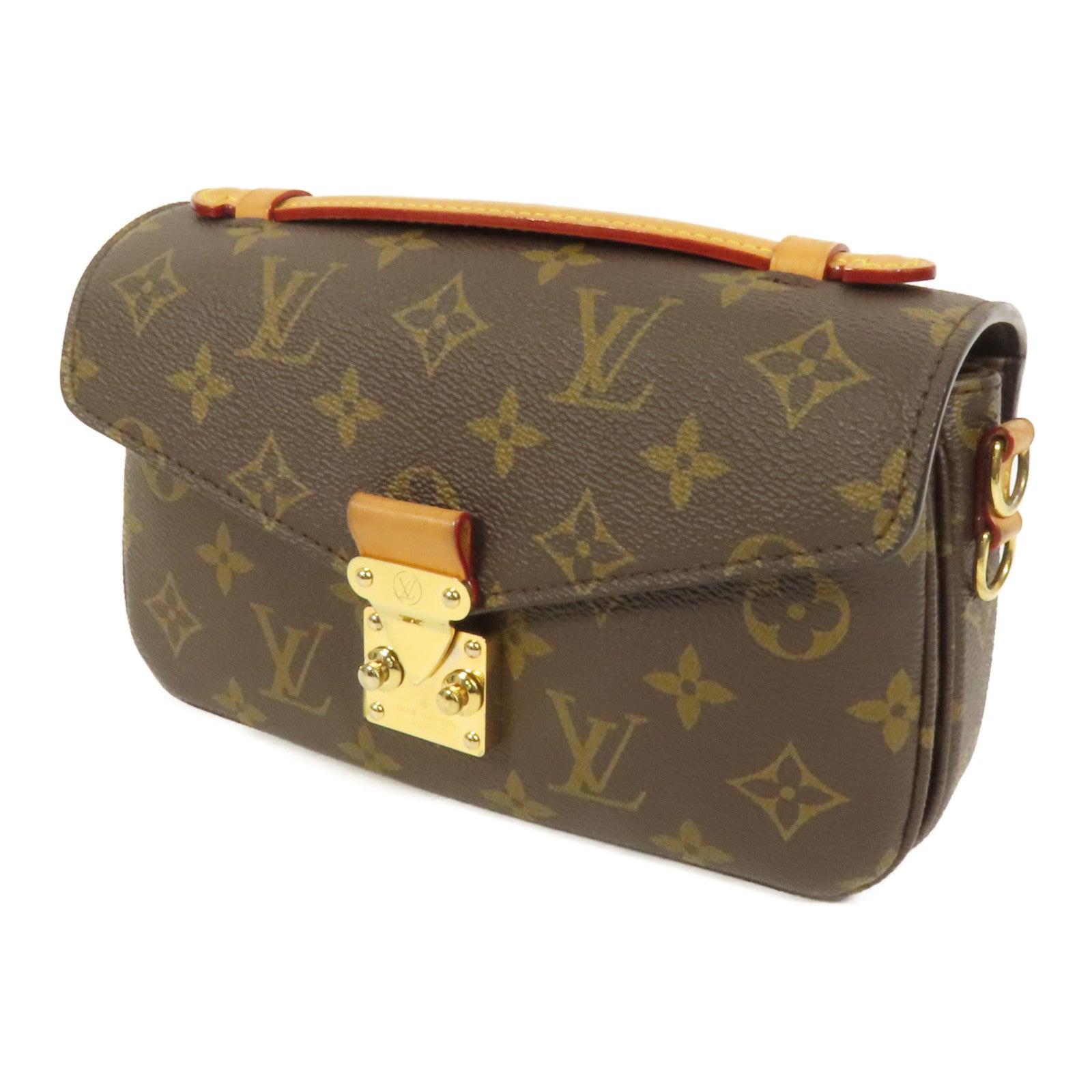 LOUIS VUITTON Monogram Pochette Metis East West金扣手挽肩背兩用袋